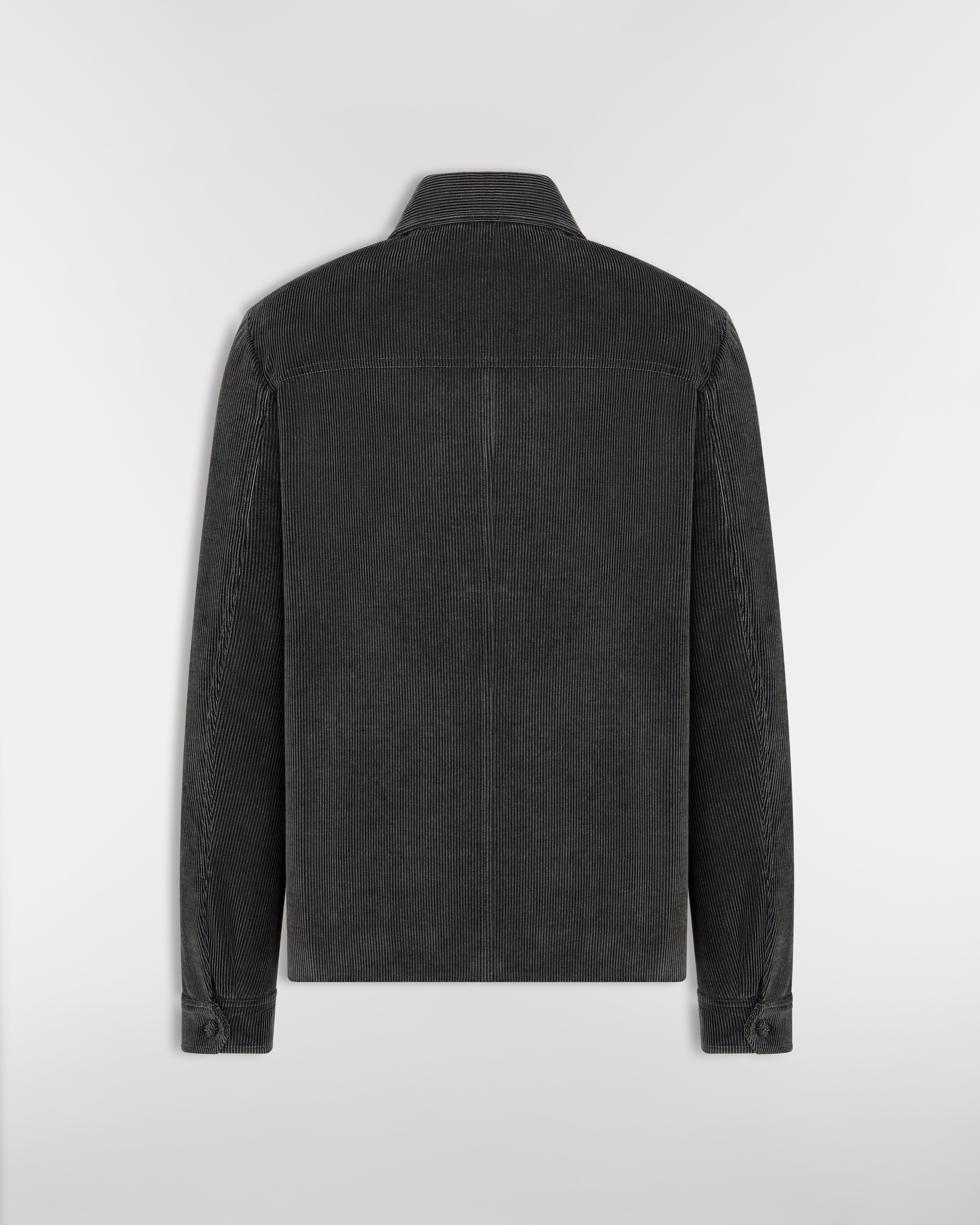 Dior Icons Safari Jacket Gray Cotton and Cashmere Corduroy E08