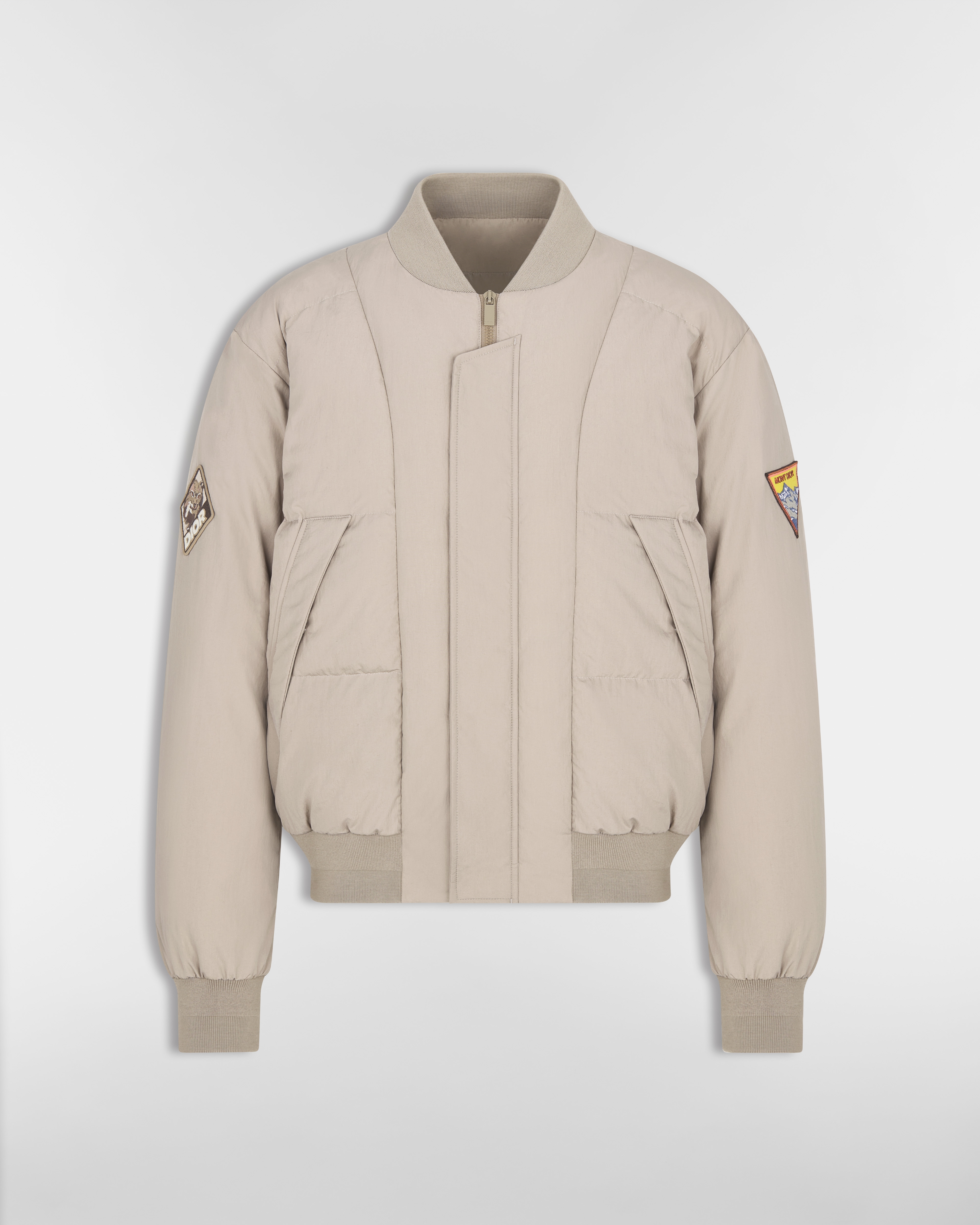 Dior Mountain Quilted Blouson Jacket Beige Cotton Blend E01