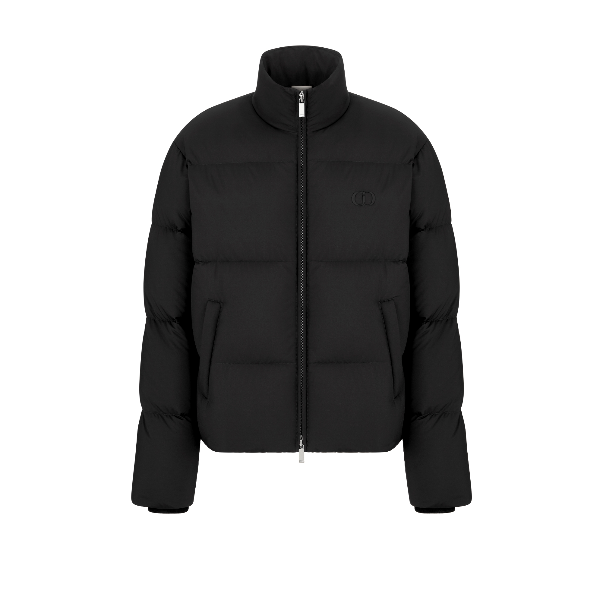CD Icon Down Jacket Black Technical Fabric E01