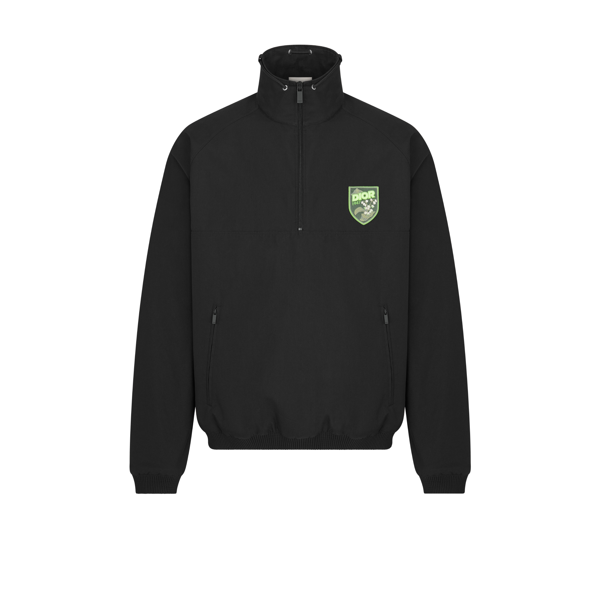 Dior Mountain Pullover Overshirt Black Blended Cotton Twill E01