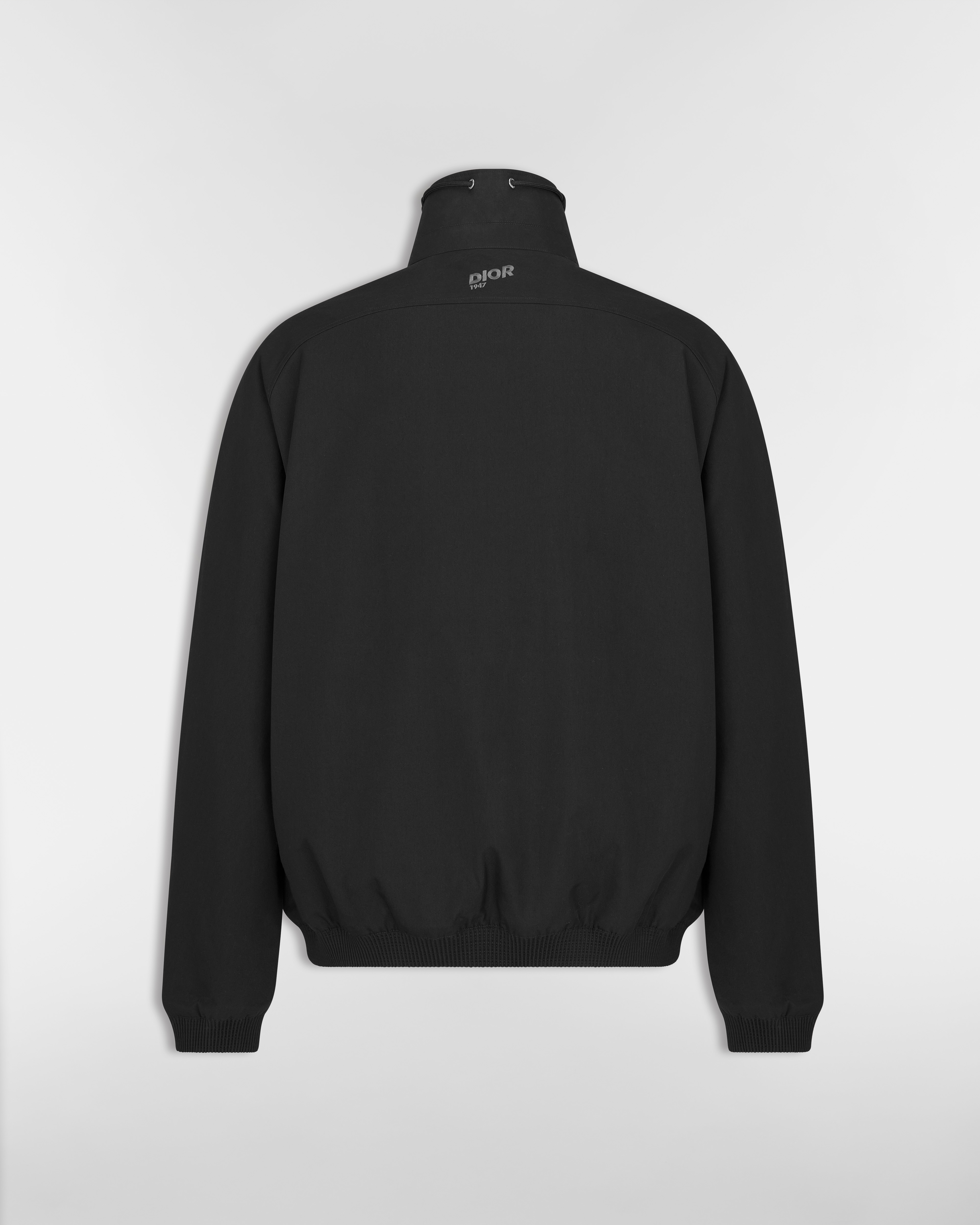 Giacca-camicia senza chiusura Dior Mountain Twill di misto cotone nero E08