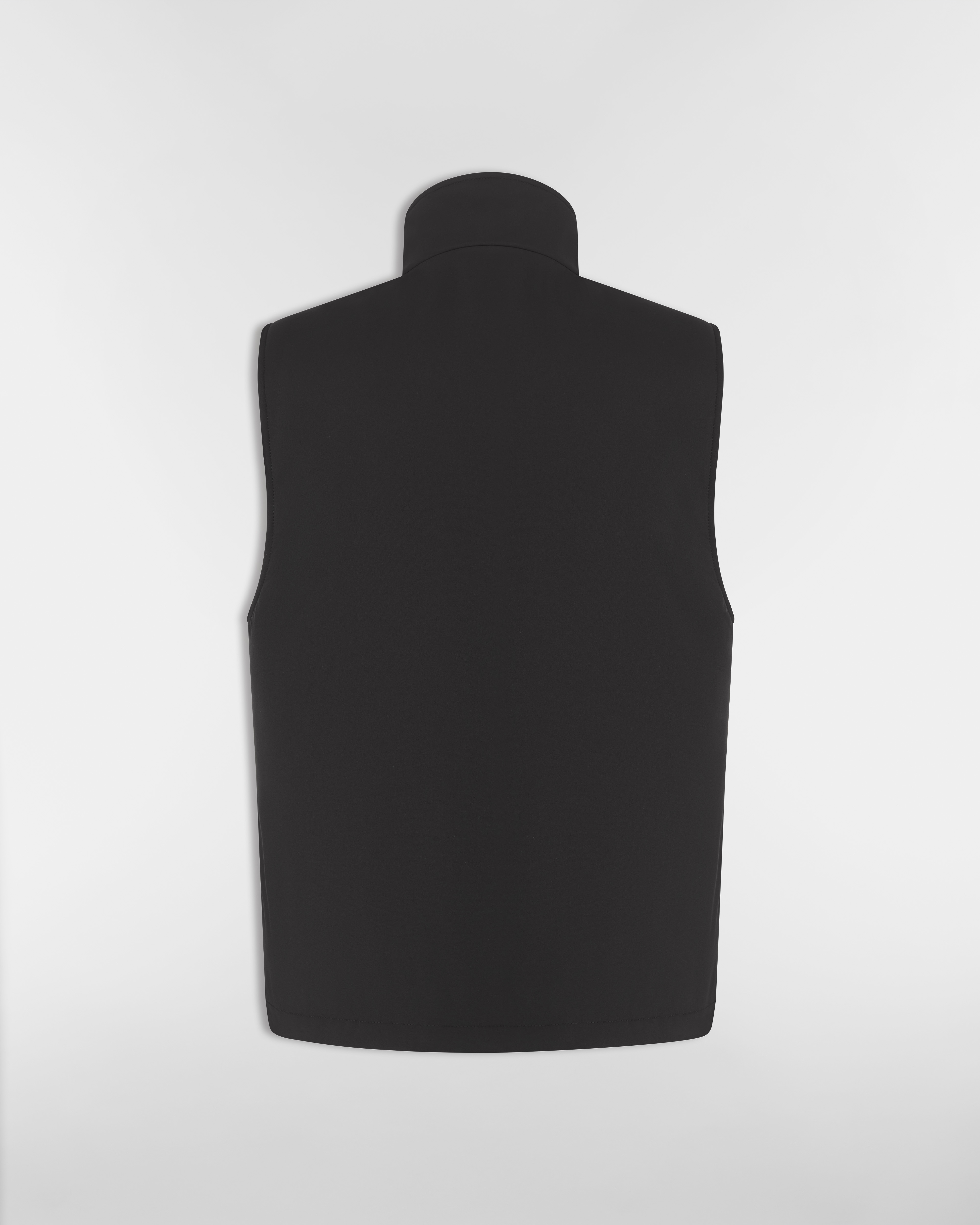 CD Icon Weste mit Reißverschluss Funktionsstoff in Schwarz E08