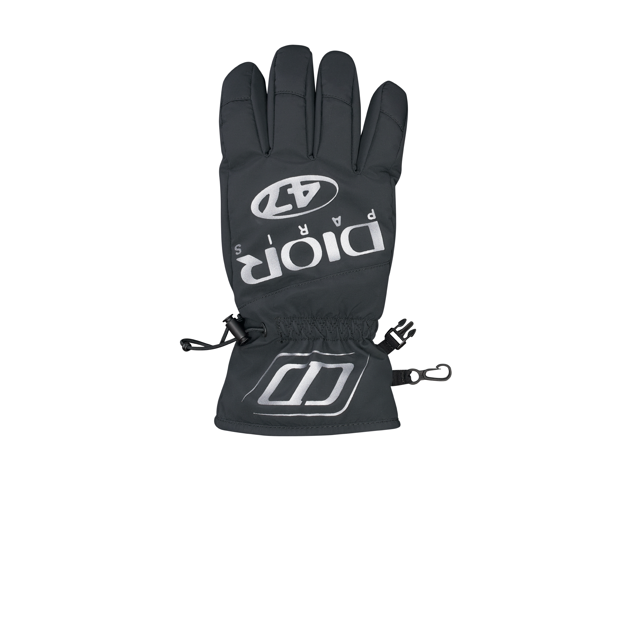 Gants de ski DIOR AND DESCENTE Tissu technique noir et gris E06