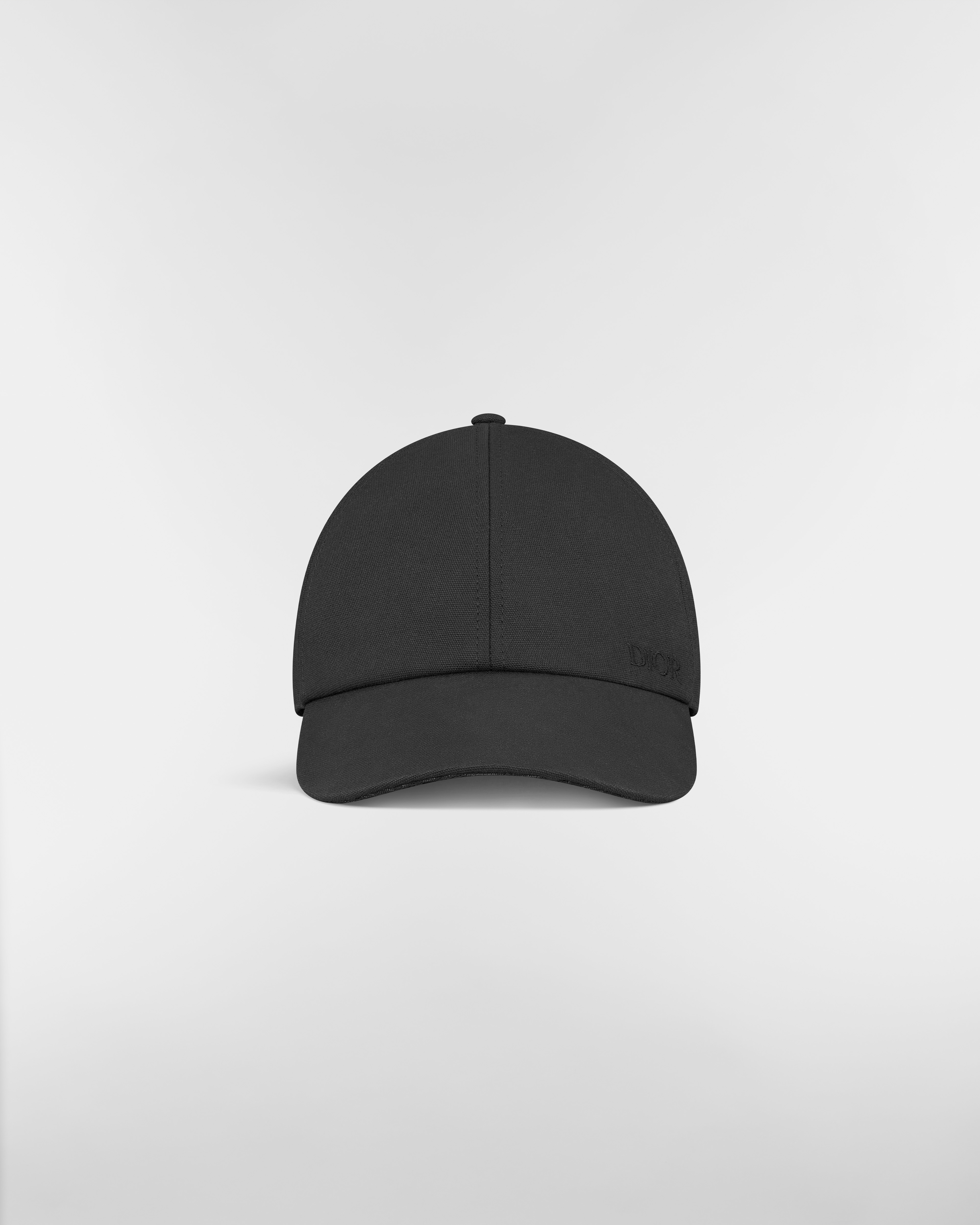 Cap with Dior Oblique Visor Black Cotton Canvas E01
