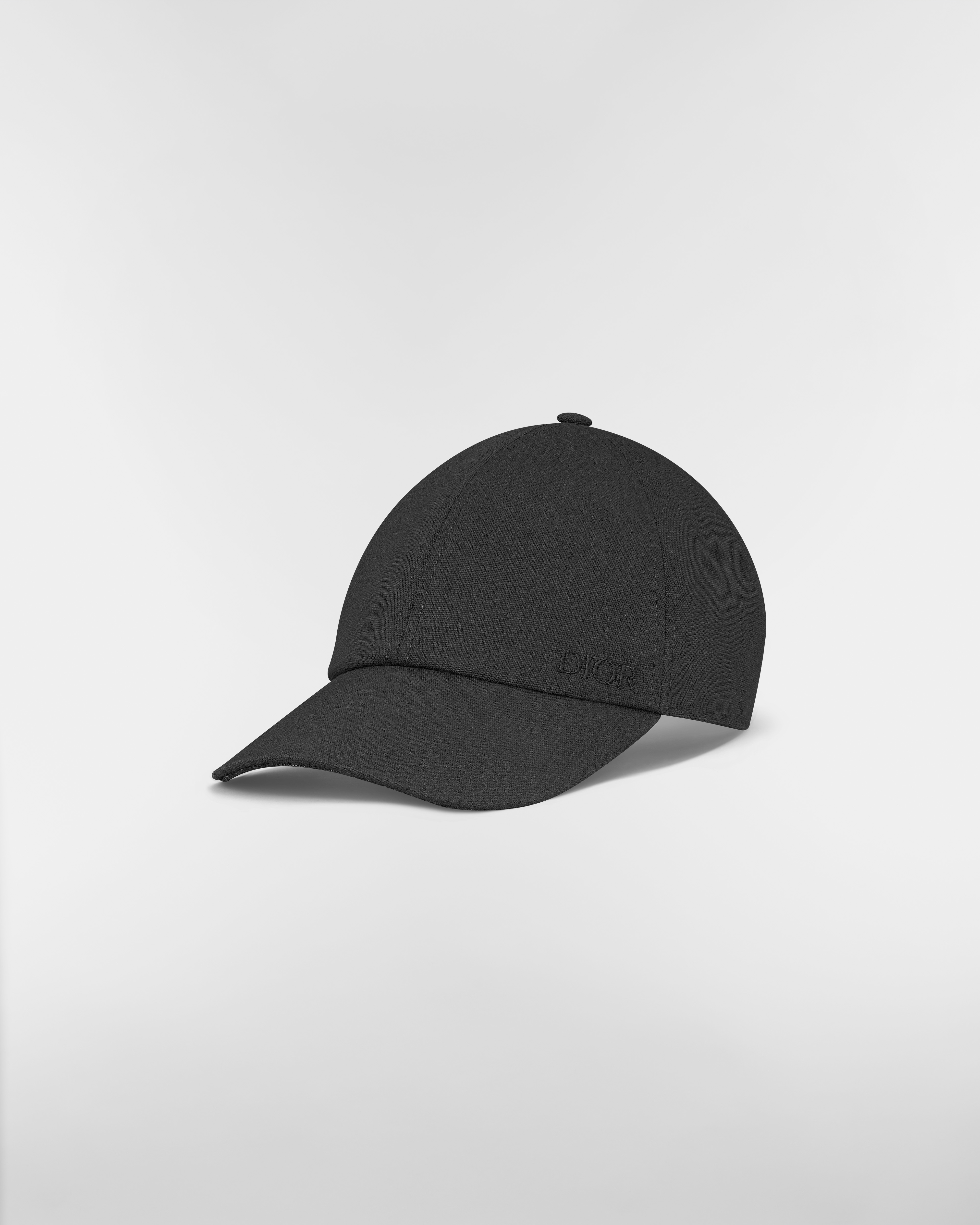 Cap with Dior Oblique Visor Black Cotton Canvas E03