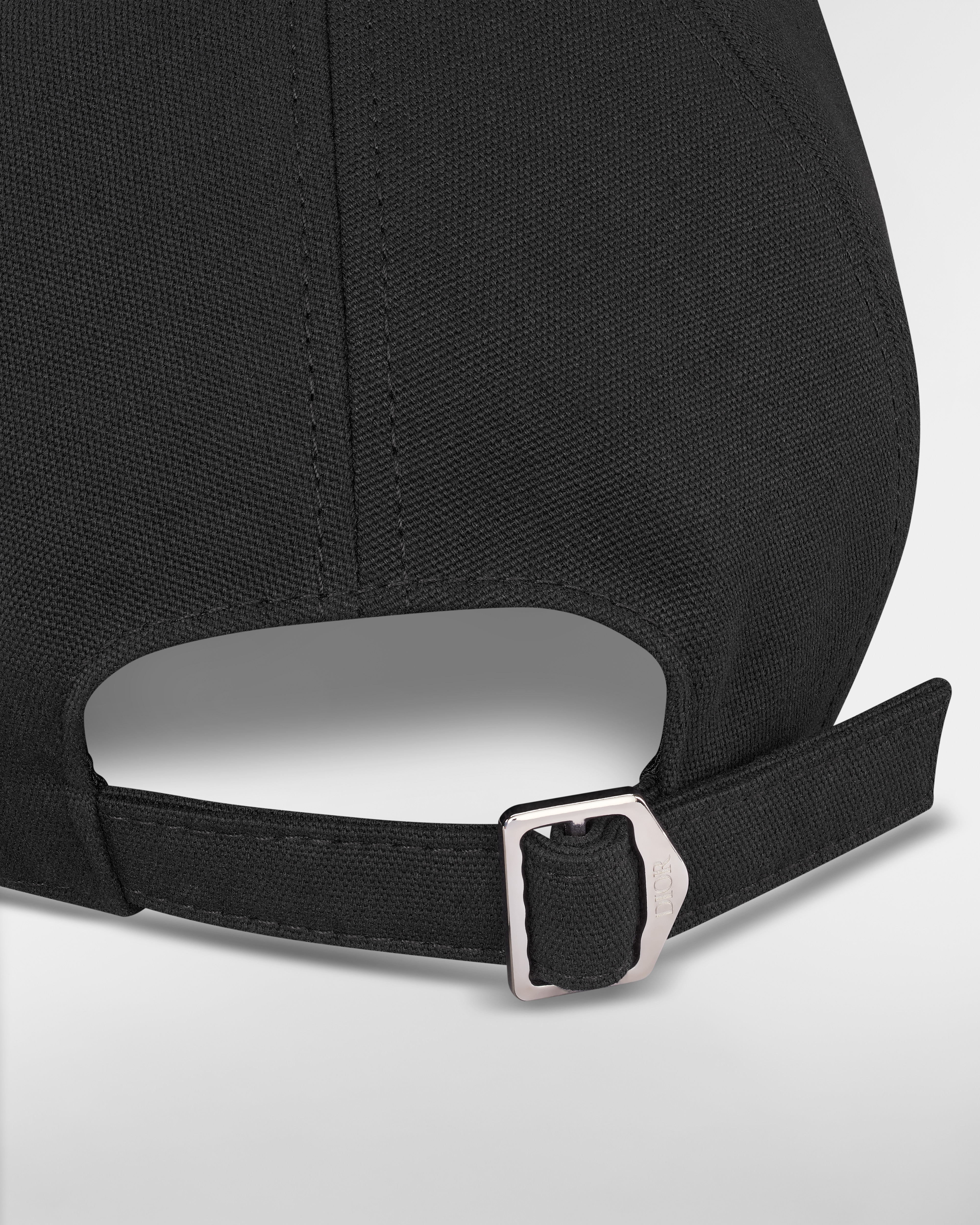 Cap with Dior Oblique Visor Black Cotton Canvas E09