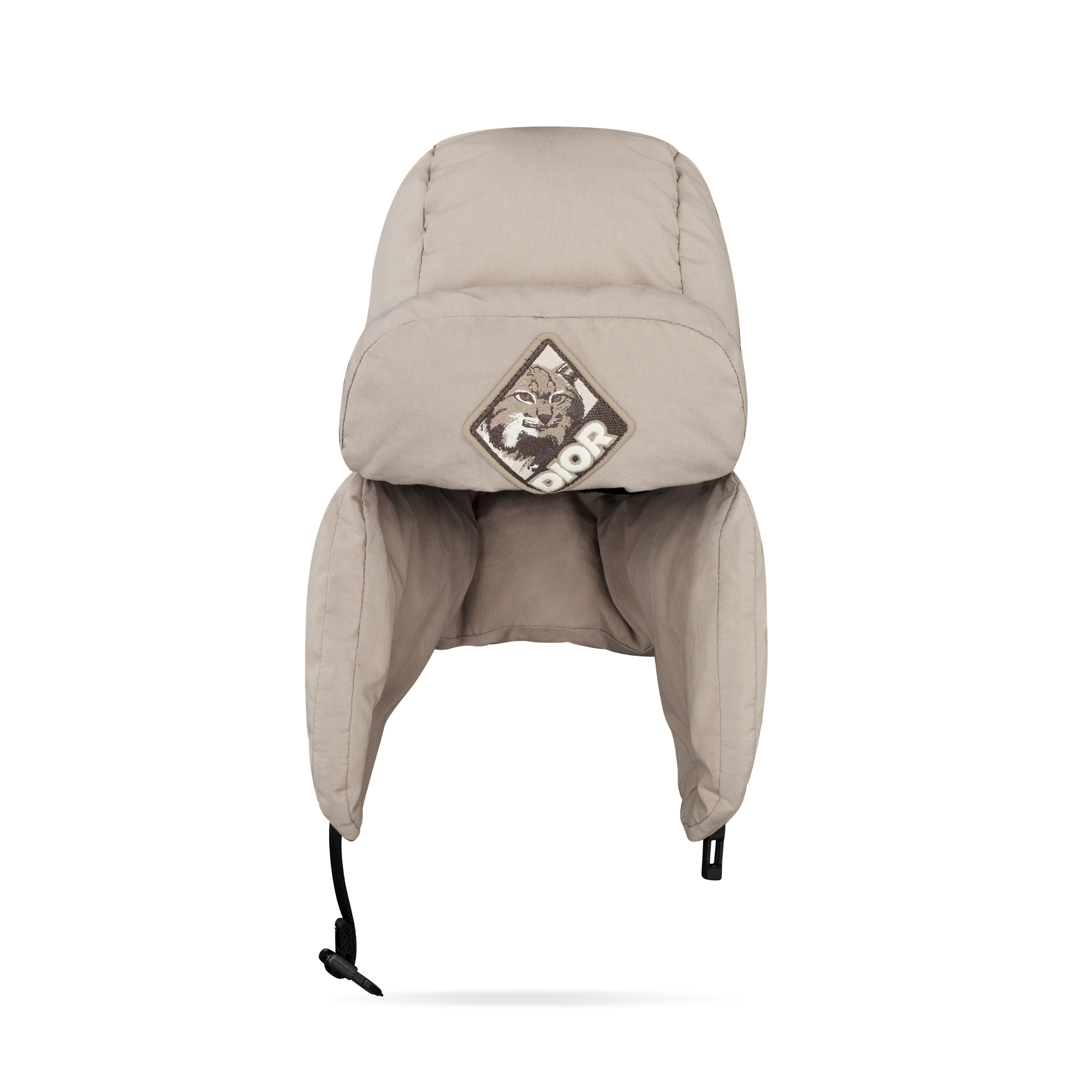 Dior Mountain Shapka Beige Quilted Cotton Blend E01