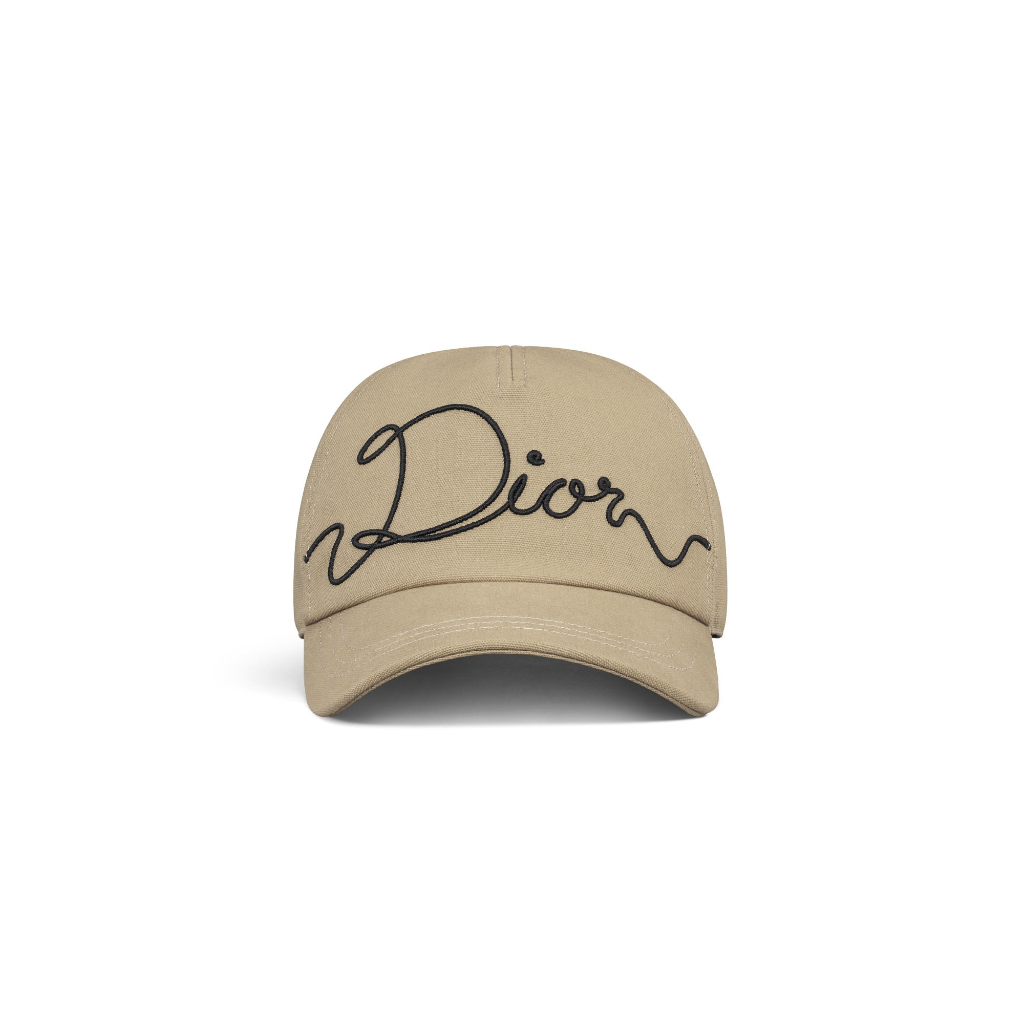 Dior Ribbon Cap Beige Cotton E01
