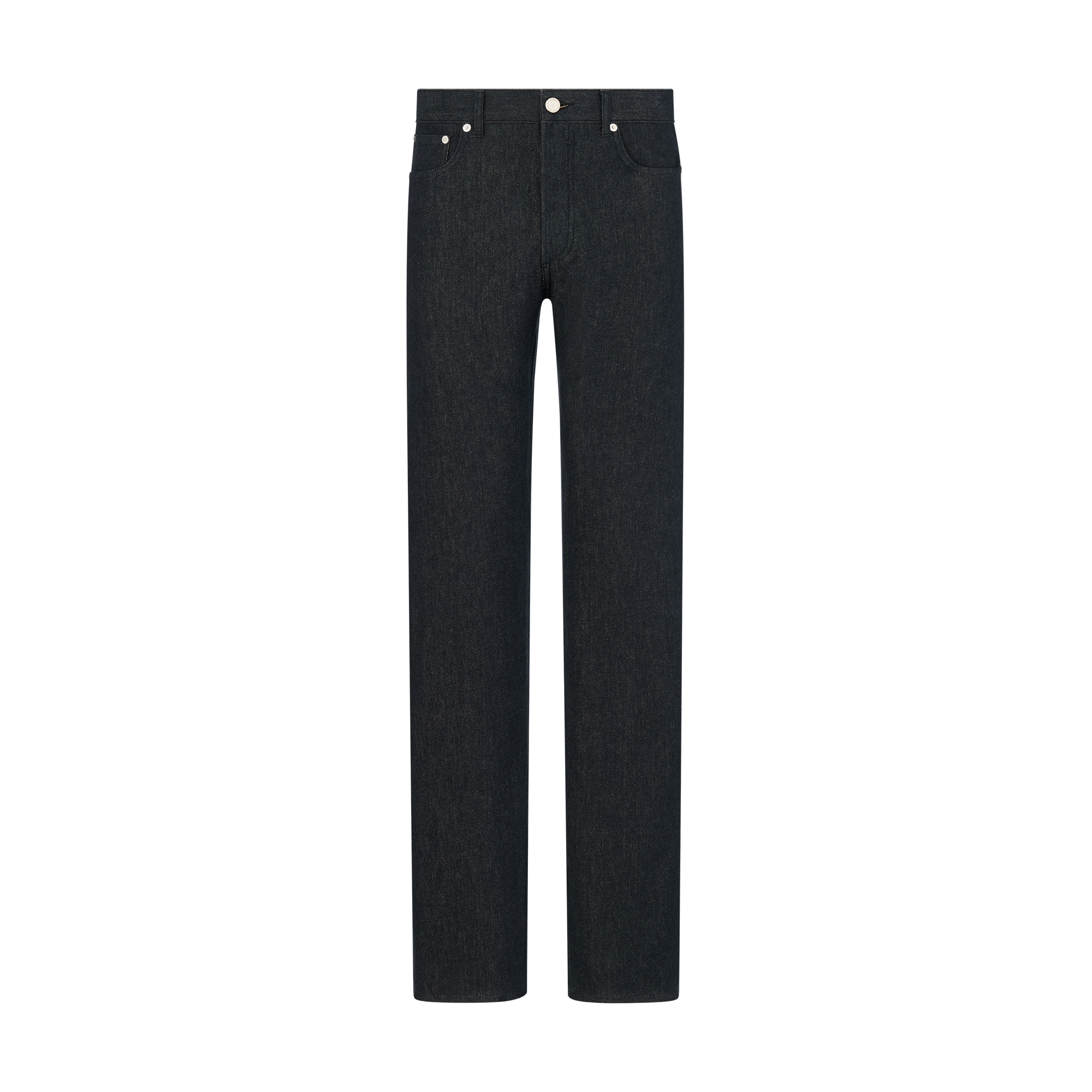 Dior Icons Long Regular Jeans Navy Blue Cotton and Cashmere Twill