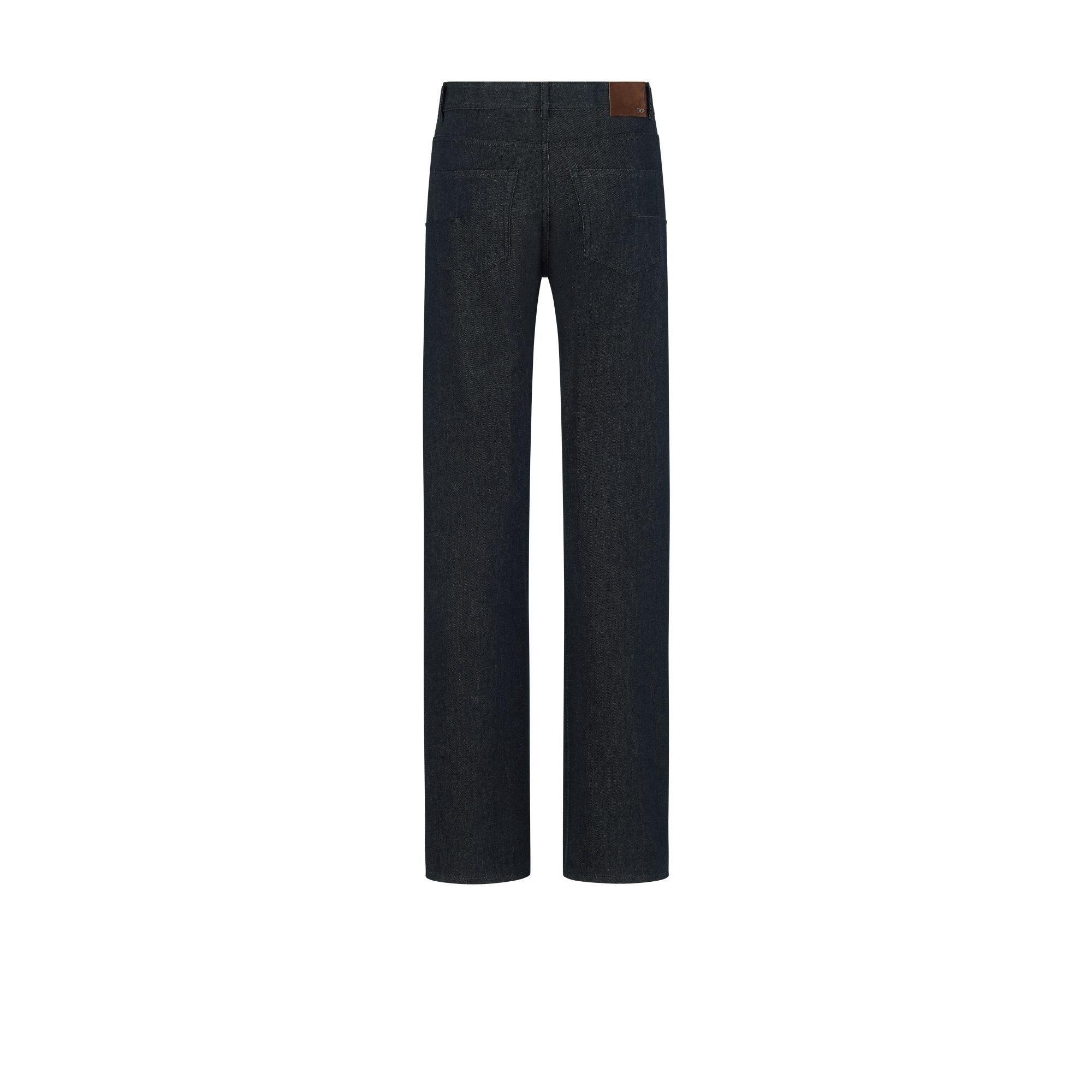 Dior Icons 牛仔褲 海軍藍棉和羊絨斜紋布 E08