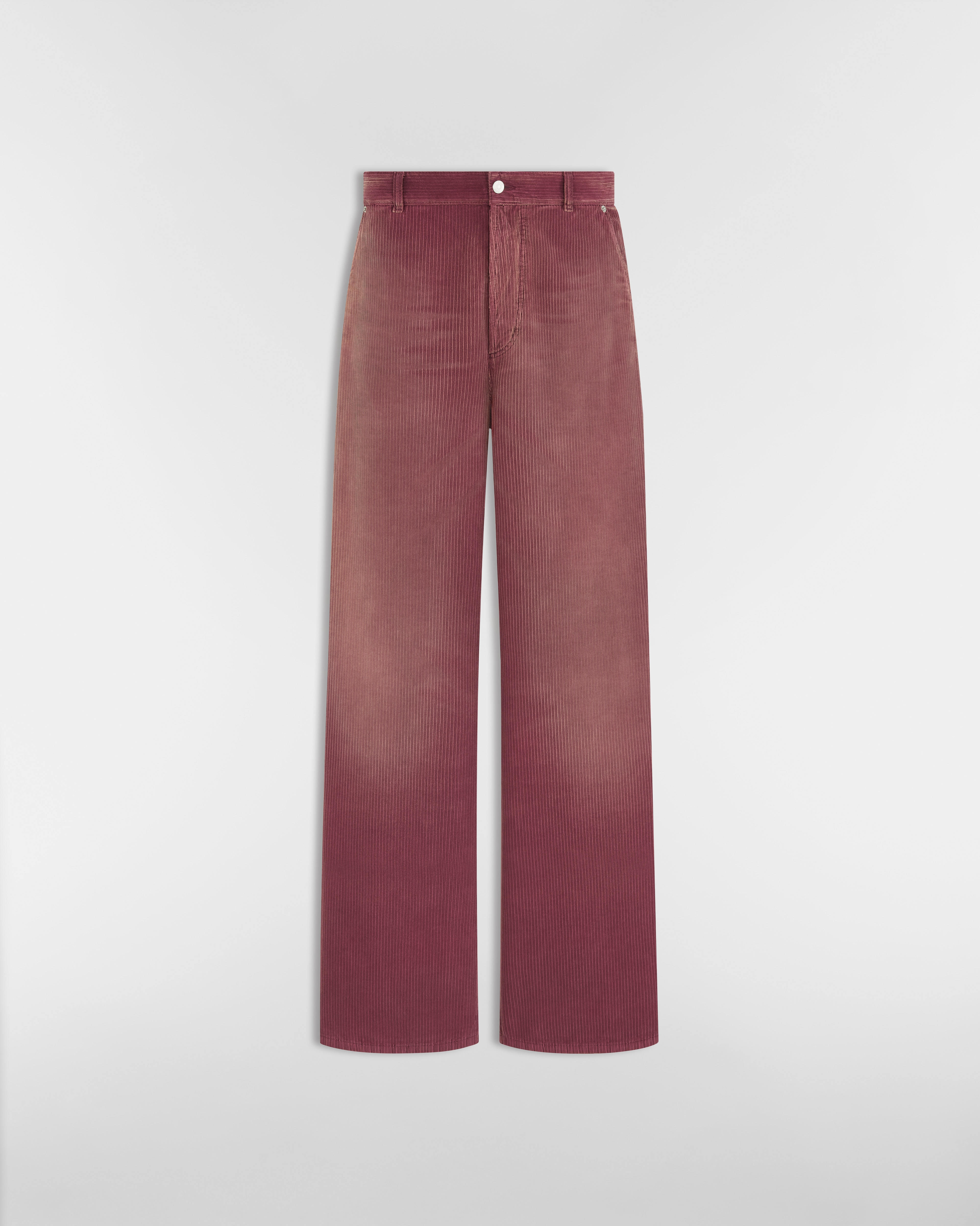 Pantaloni Velluto a coste di cotone bordeaux E01