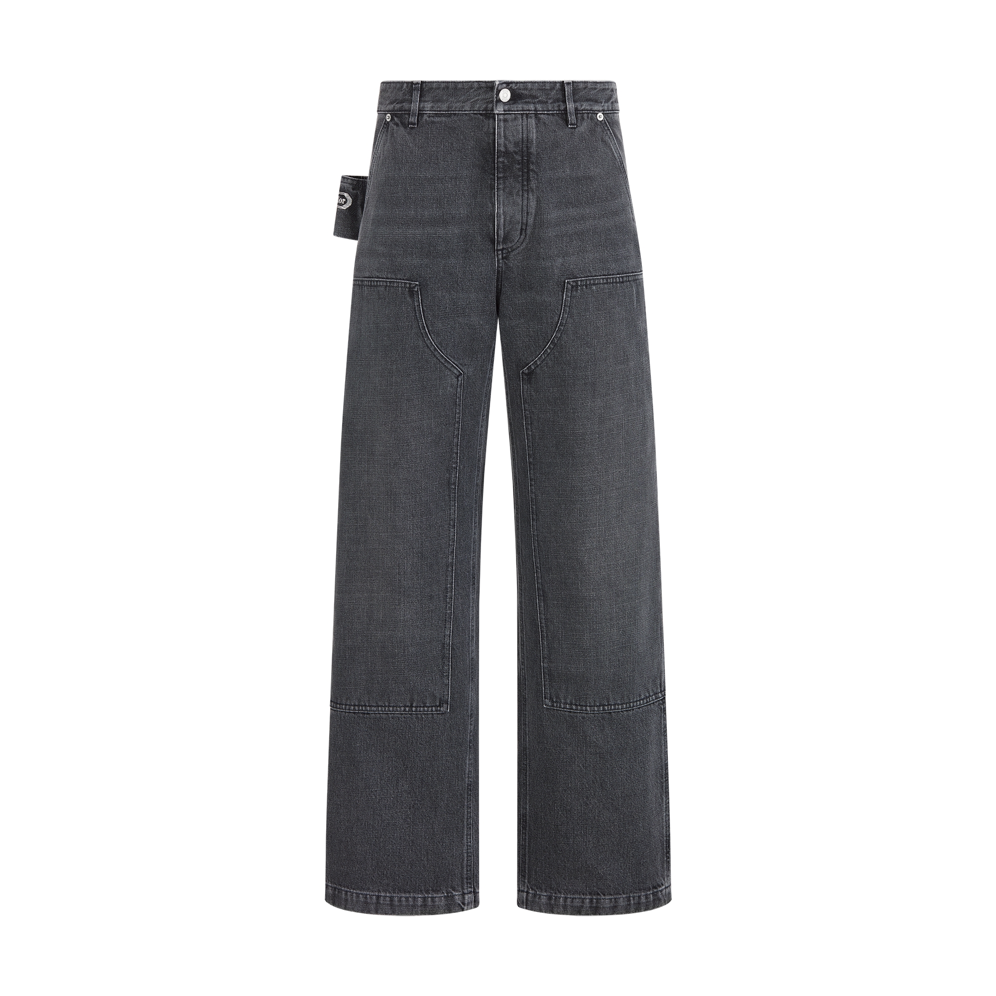 CD Box Carpenter Jeans Gray Cotton Twill | DIOR