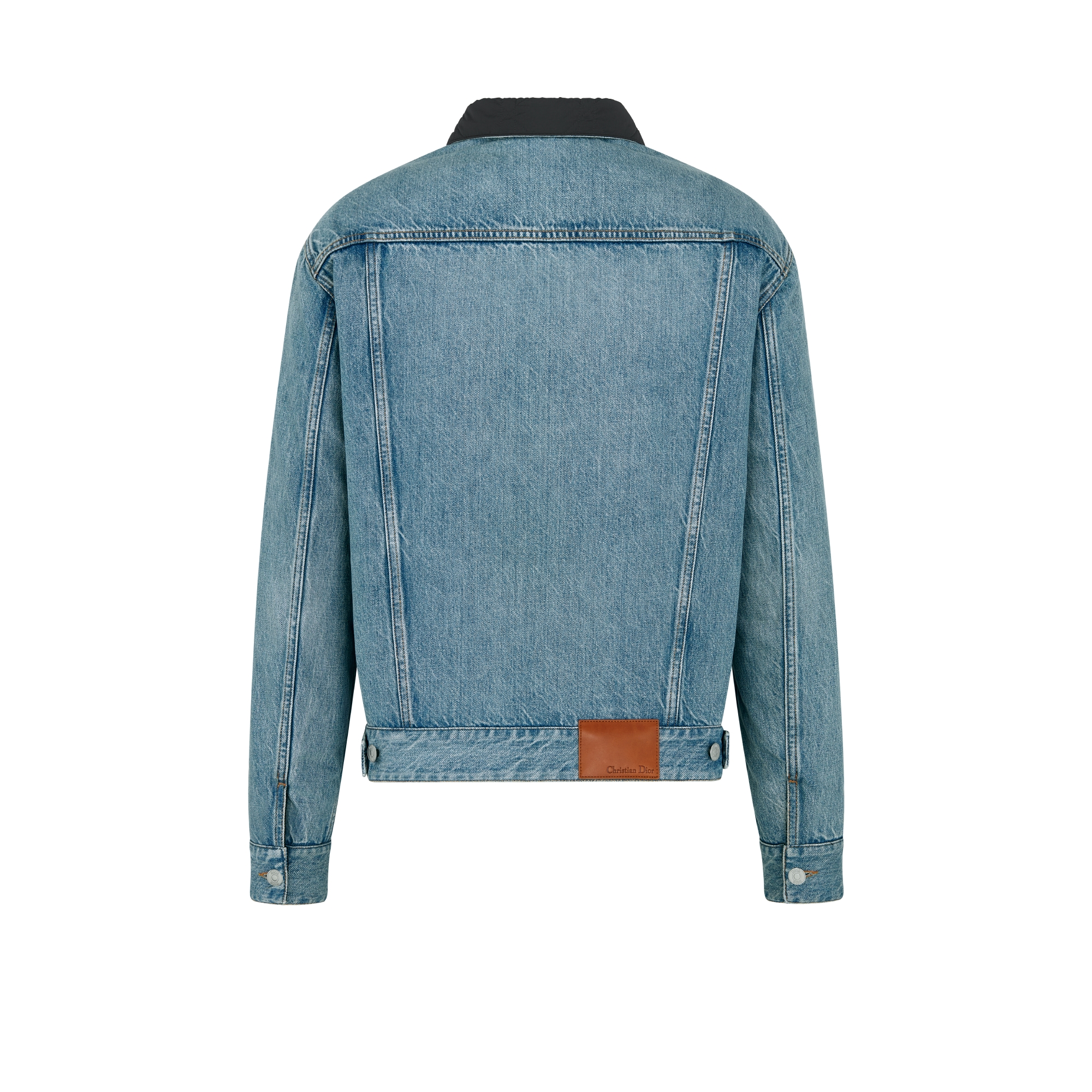 Veste en jean réversible Cannage Sergé de coton bleu E08
