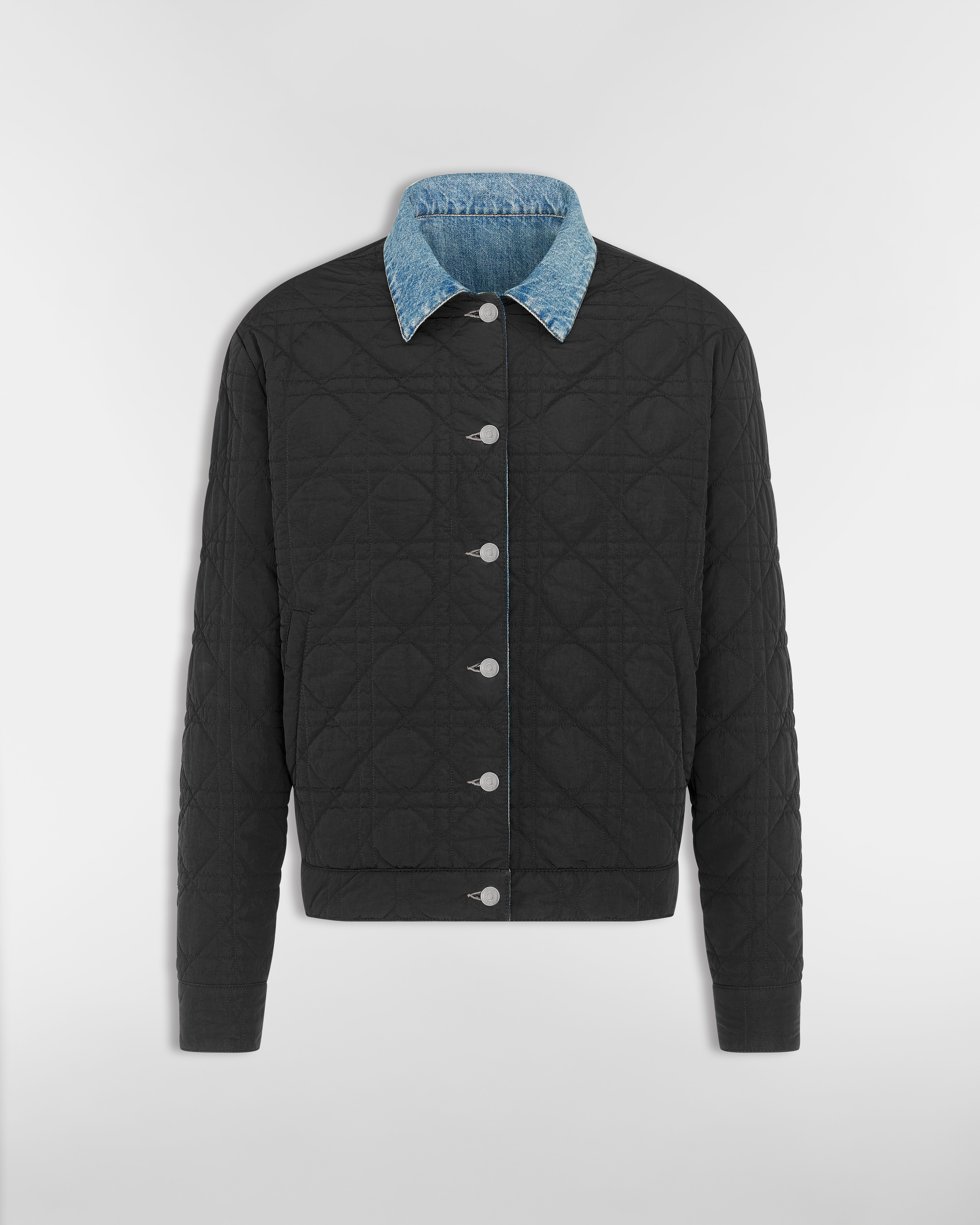 Reversible Cannage Jean Jacket Blue Cotton Twill E10