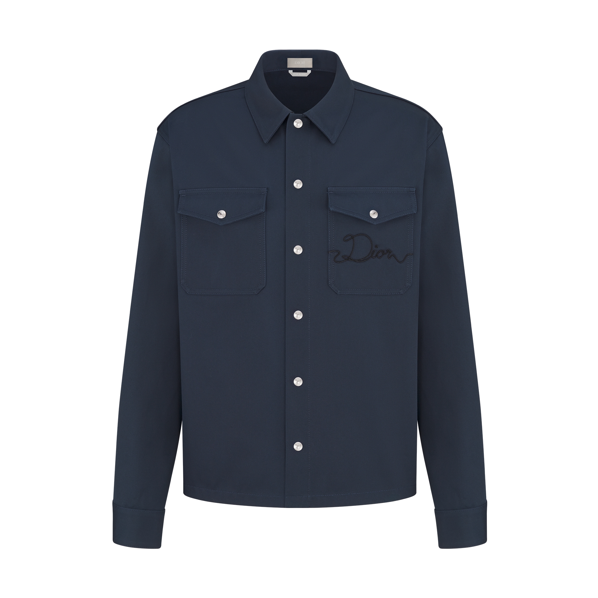Christian Dior 長袖シャツ 黒 41 DIOR | Dior Ribbon オーバーシャツ コットンツイル