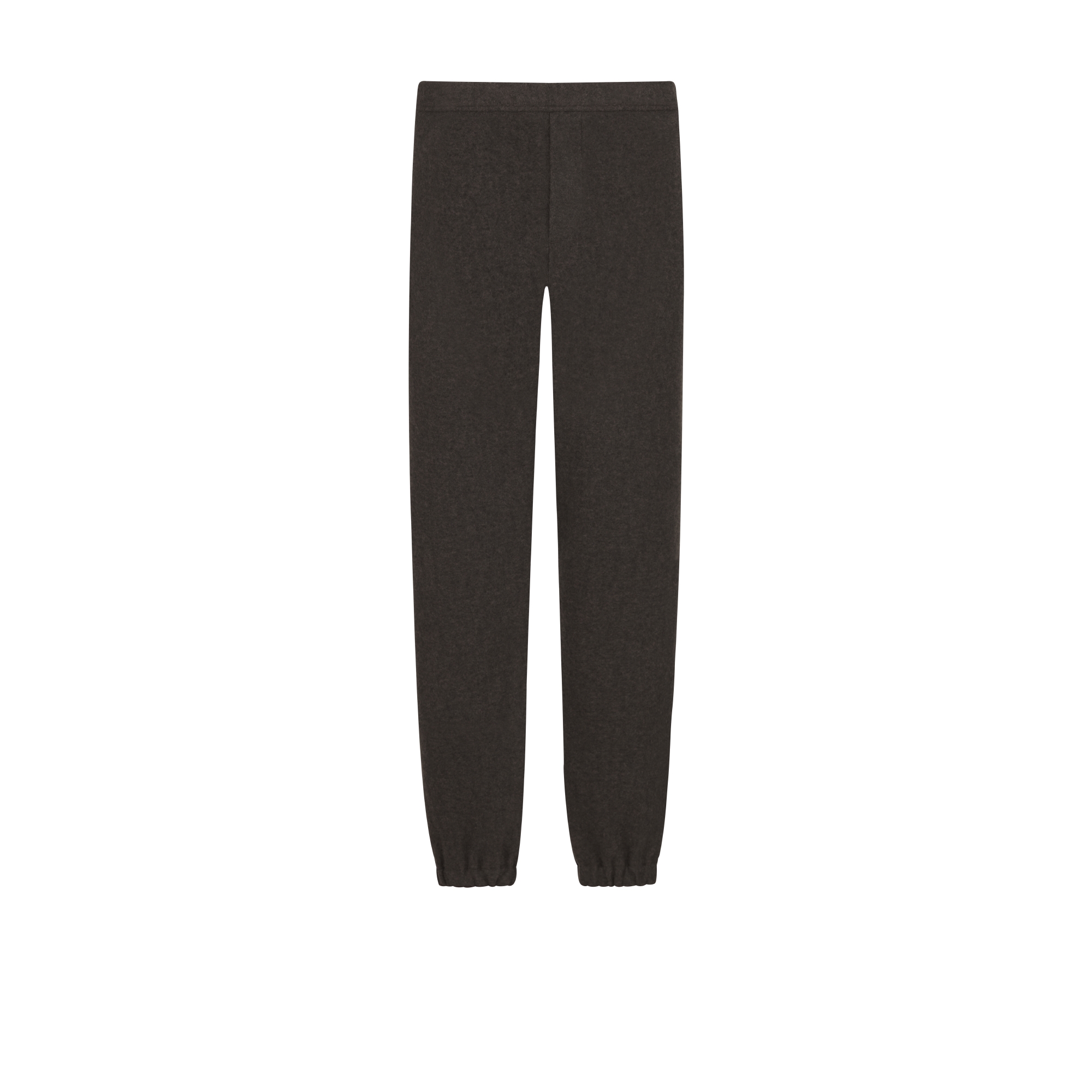Pantalon de jogging Dior Icons Jacquard de cachemire et laine marron E01
