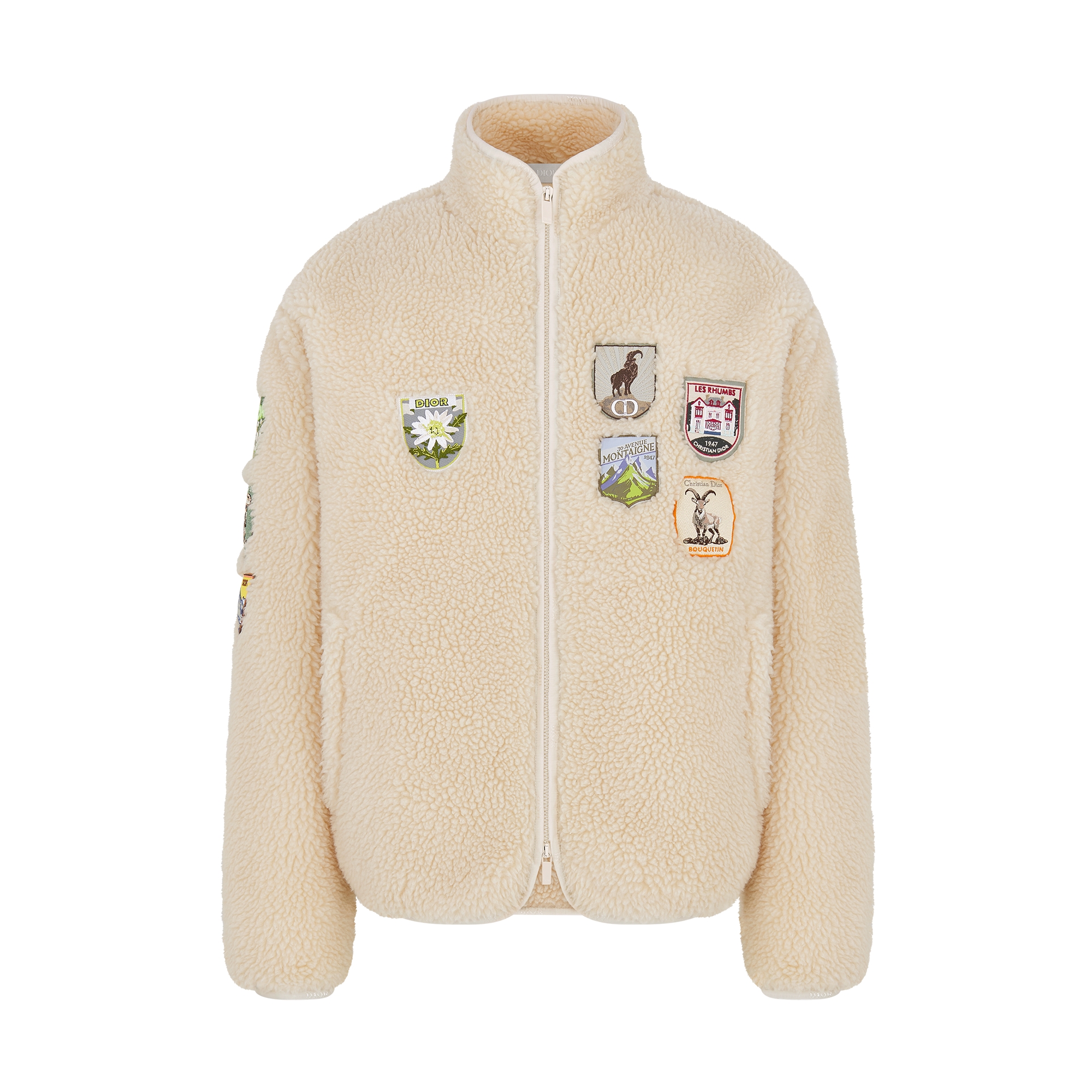 Dior Mountain Fleece Ivory Technical Fleece | DIOR
