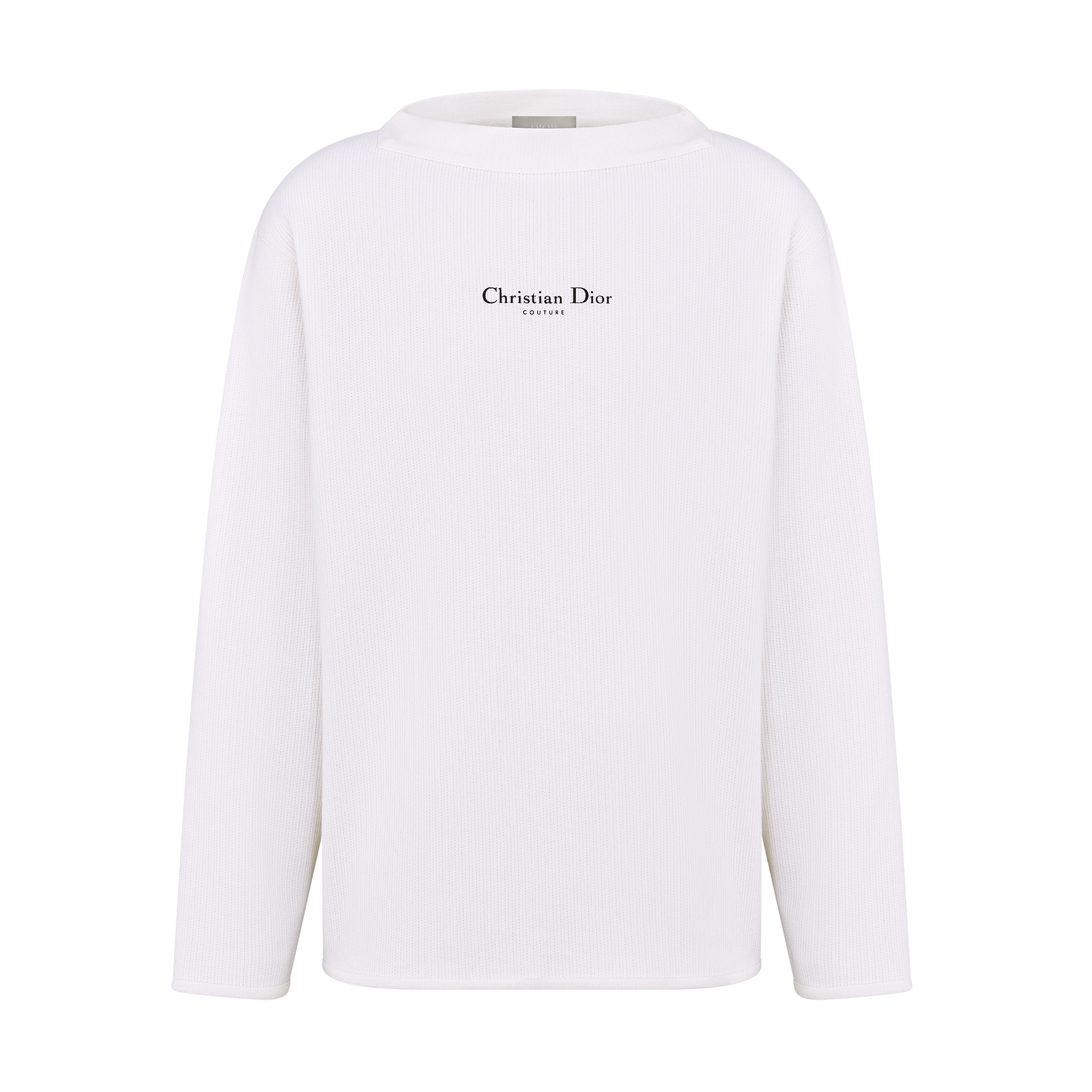 Christian Dior Couture Long-Sleeved T-Shirt, Relaxed Fit White