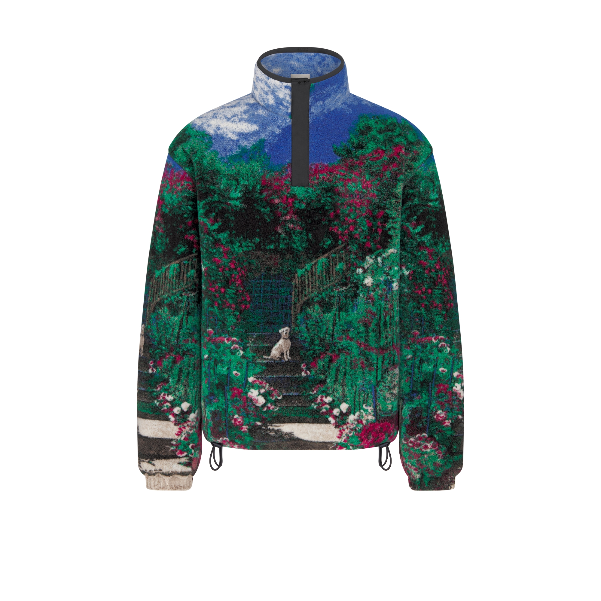 Dior Garden Fleece Multicolor Virgin Wool-Blend Fleece E01