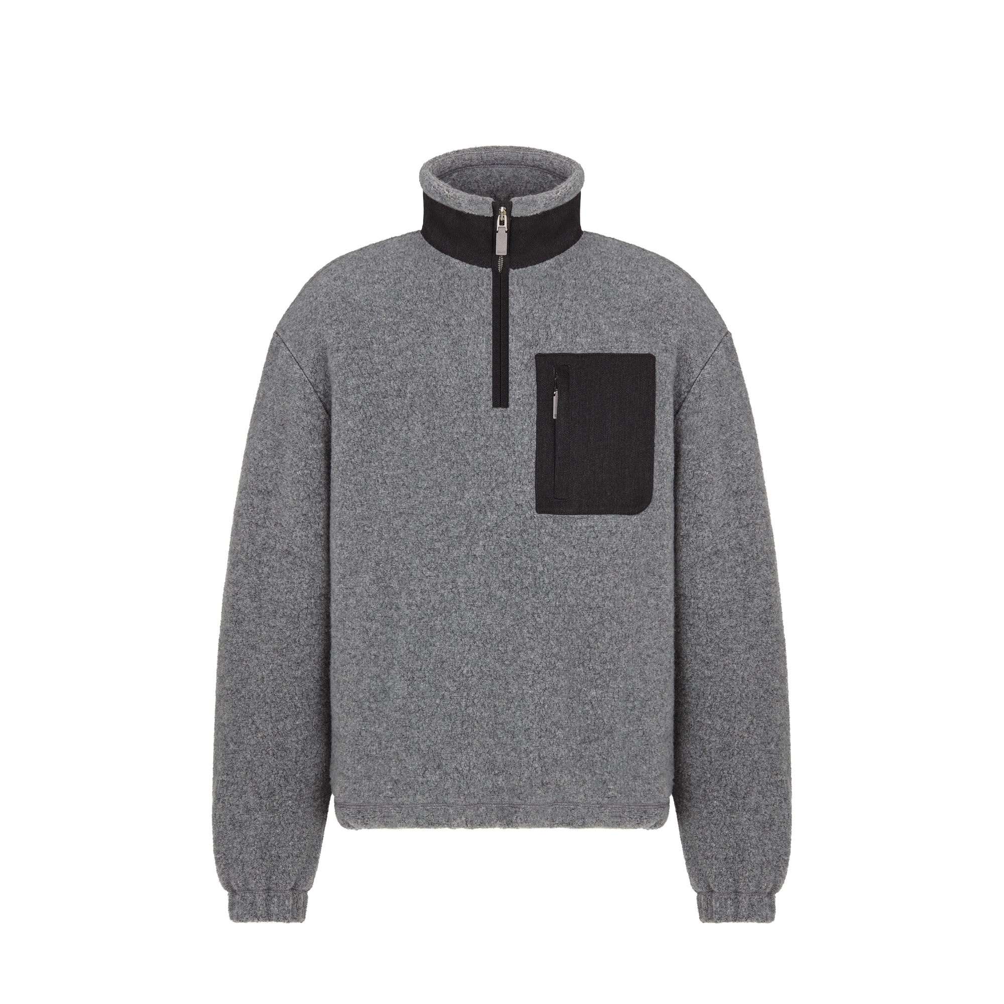  Gray Cashmere-Virgin Wool Fleece