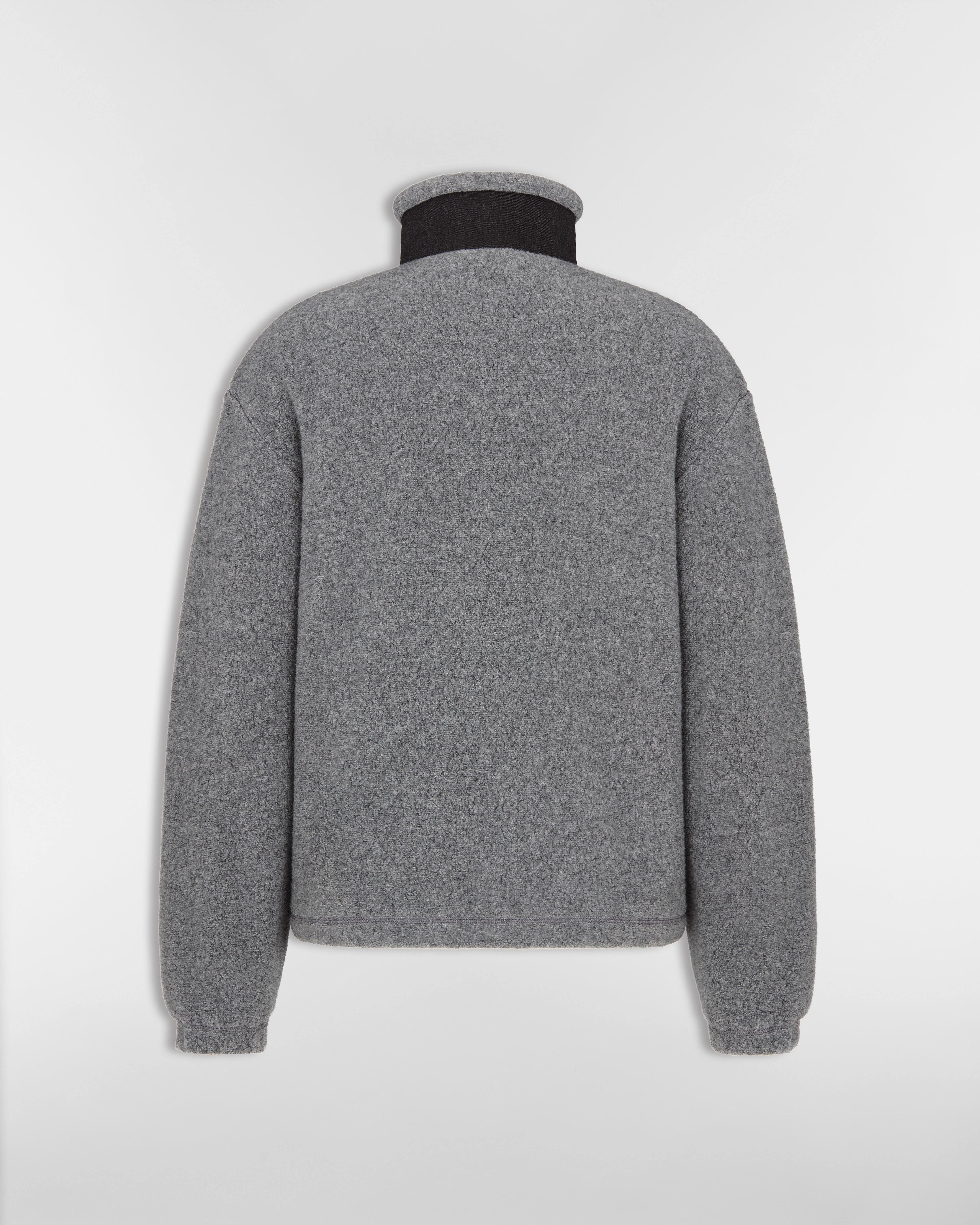 Dior Icons Sweatshirt Gray Cashmere-Virgin Wool Fleece E08