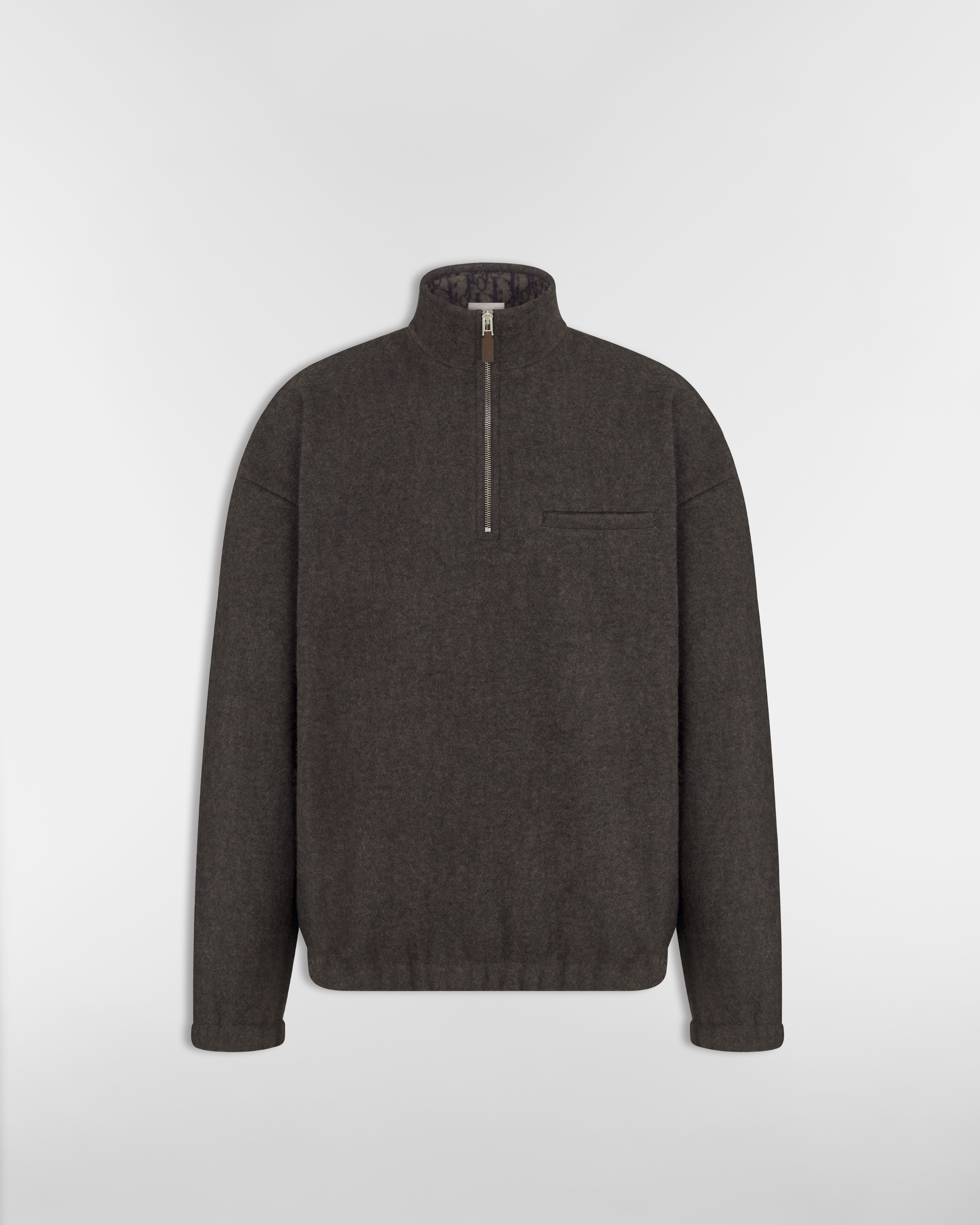 Dior Icons Sweatshirt Brown Cashmere and Wool Jacquard E01