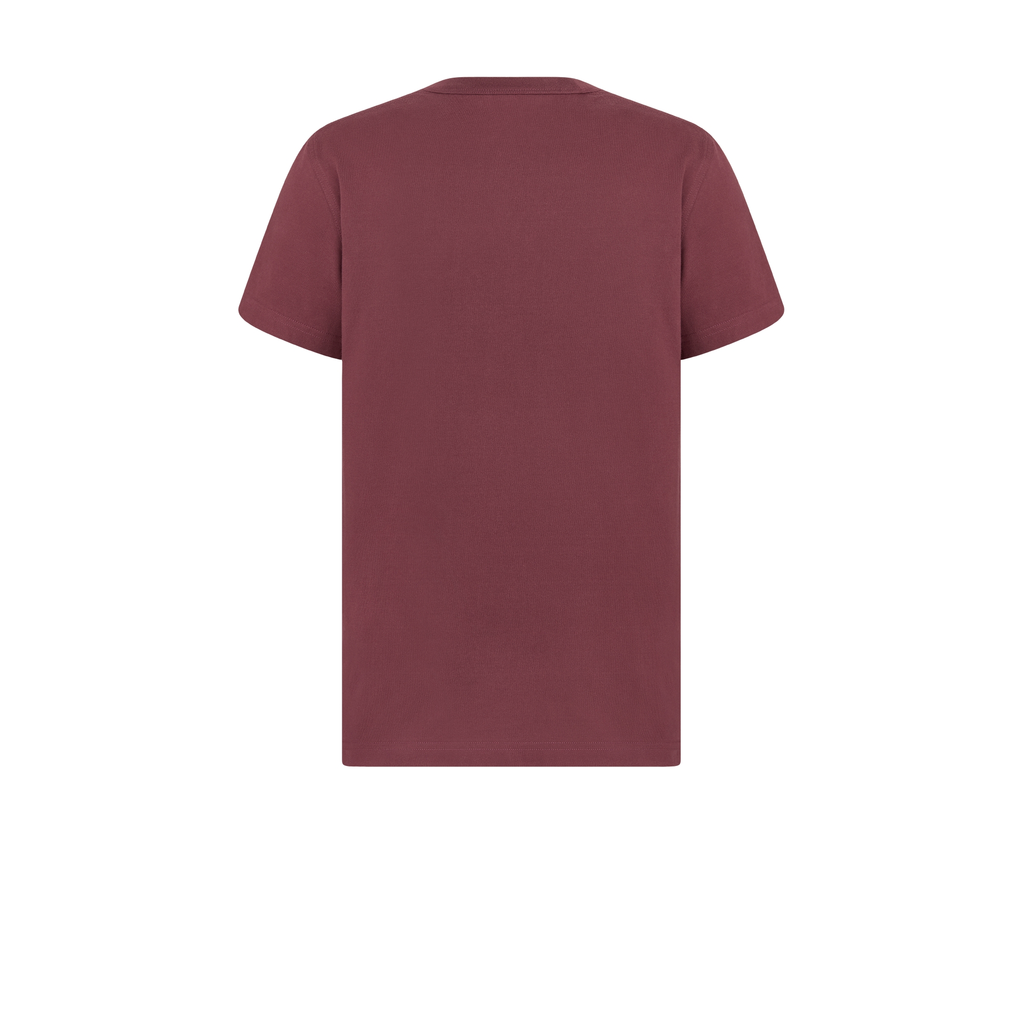 T-shirt Dior Ribbon, vestibilità regolare Jersey di cotone bordeaux E08