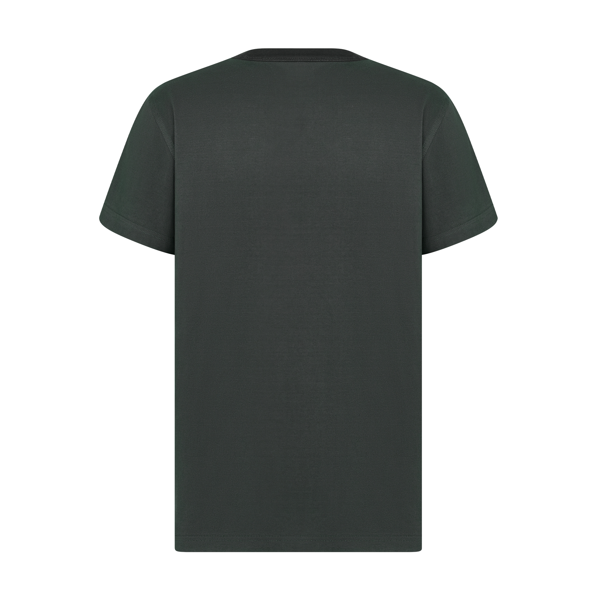 Dior Ribbon T-Shirt, Regular Fit Deep Gray Cotton Jersey E08