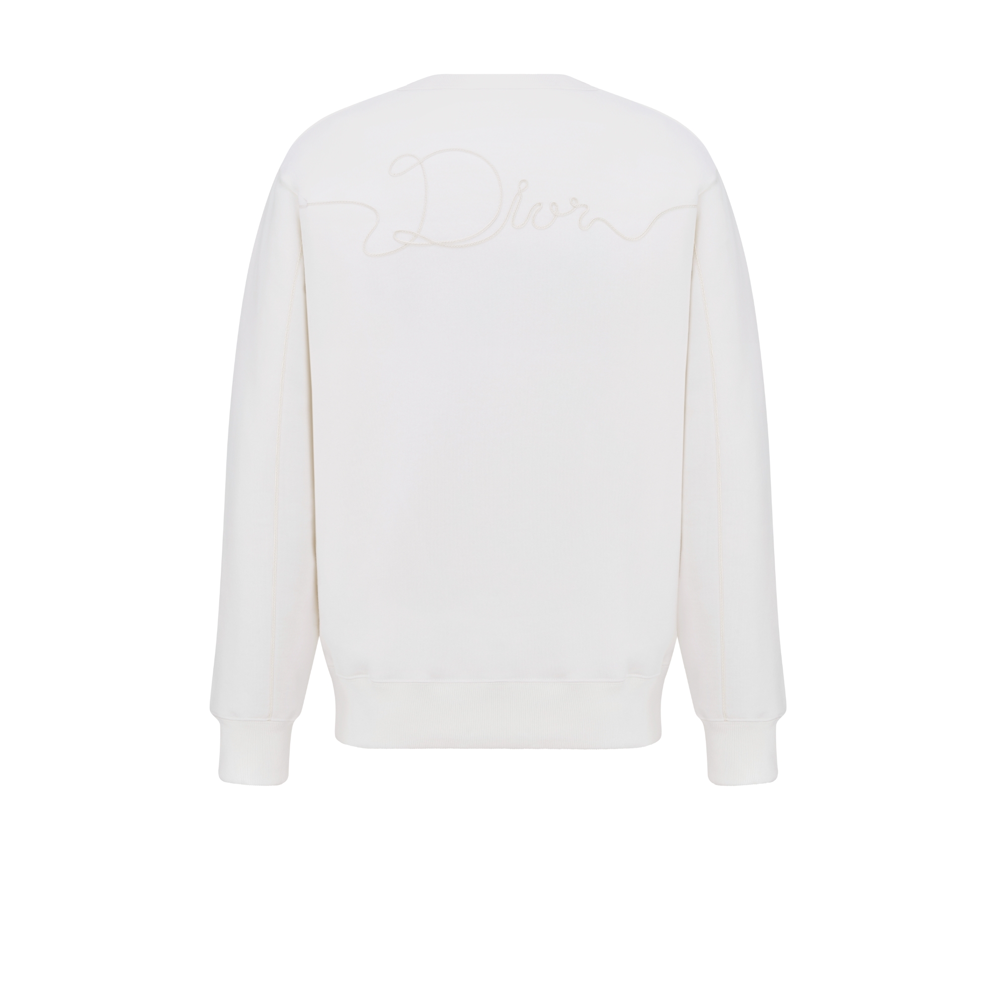 Sweatshirt Dior Ribbon Molleton de coton blanc E08
