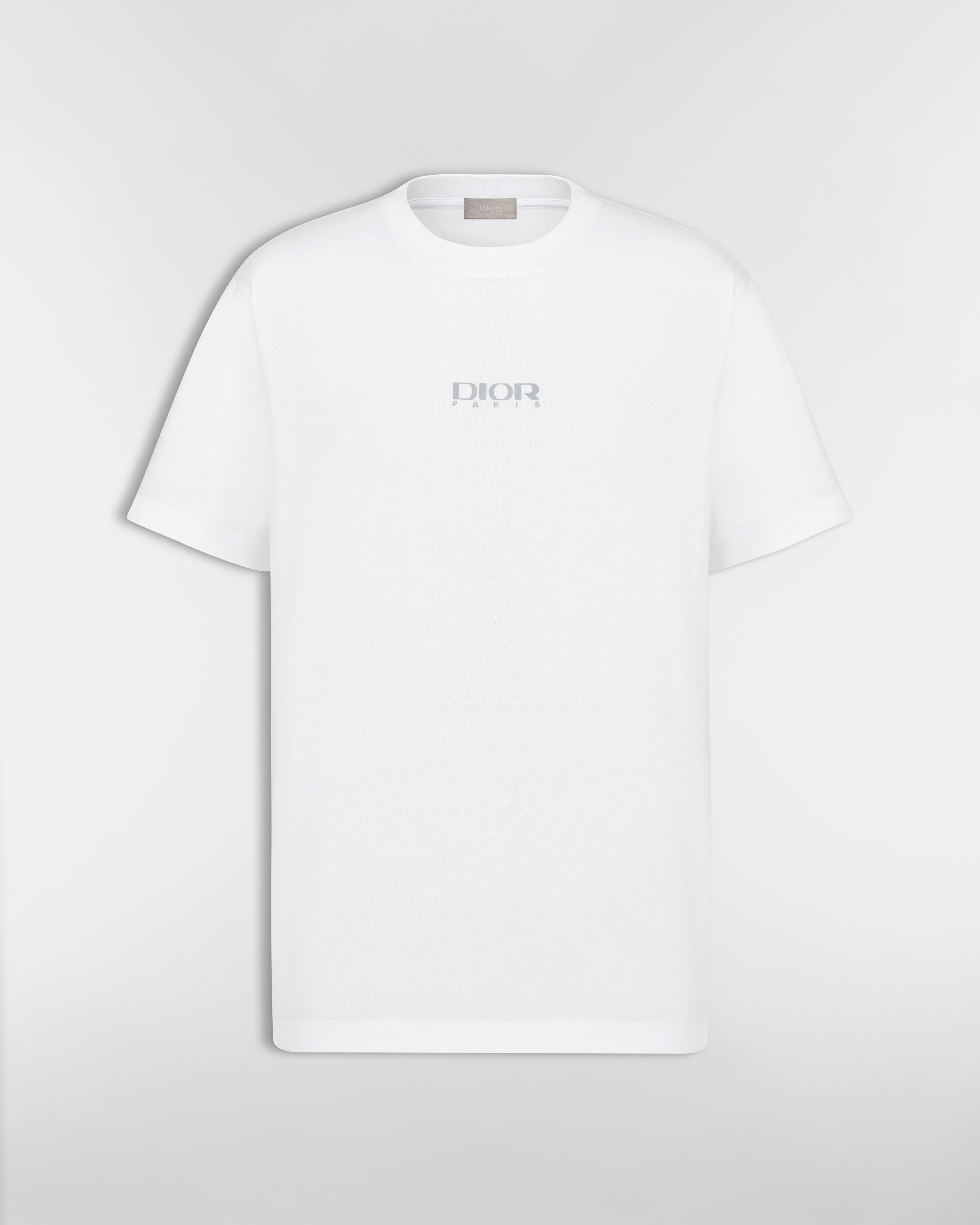 寬鬆剪裁 DIOR AND DESCENTE T 恤 白色純棉平紋布