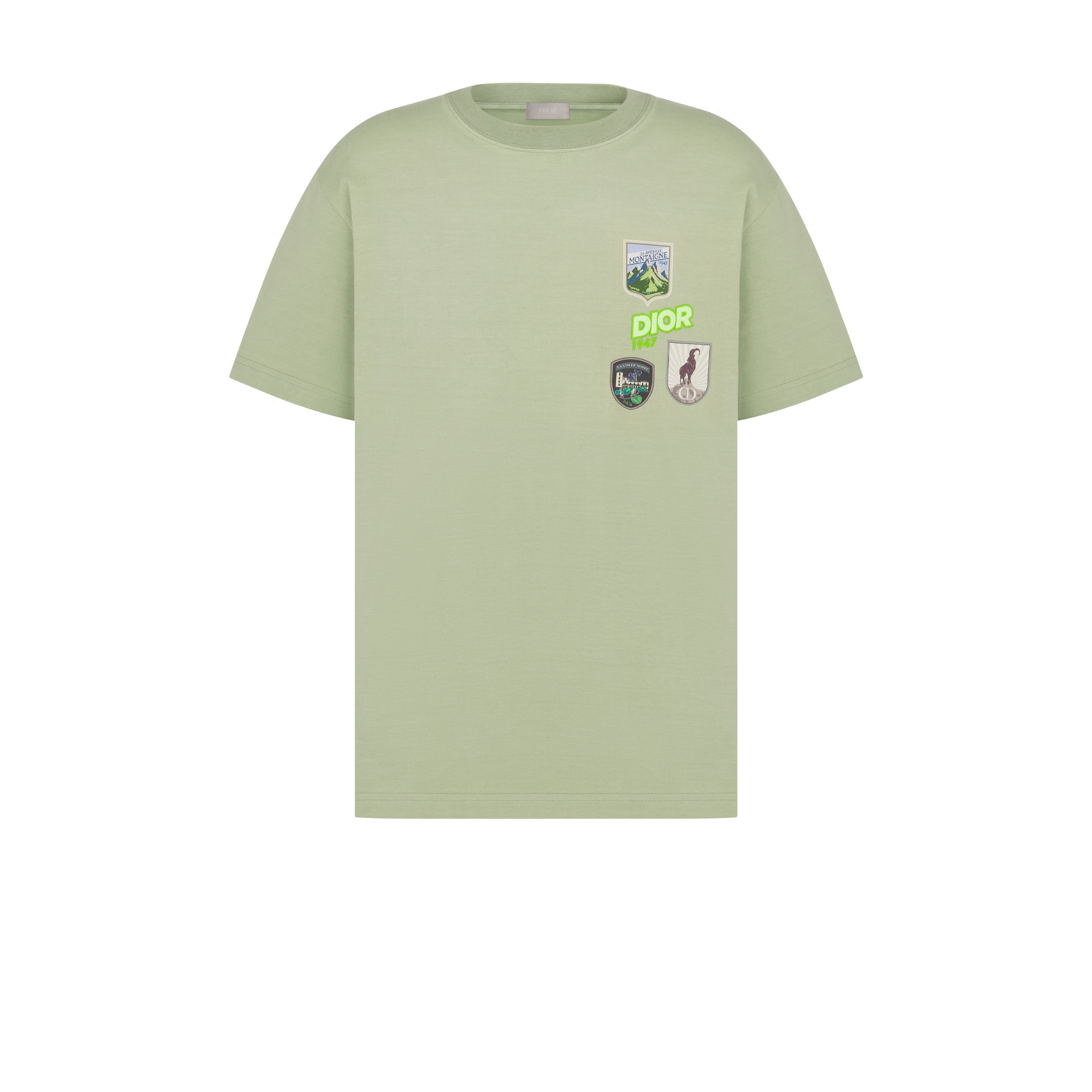 Dior Mountain T-Shirt, Relaxed Fit Baumwolljersey in Khaki E01