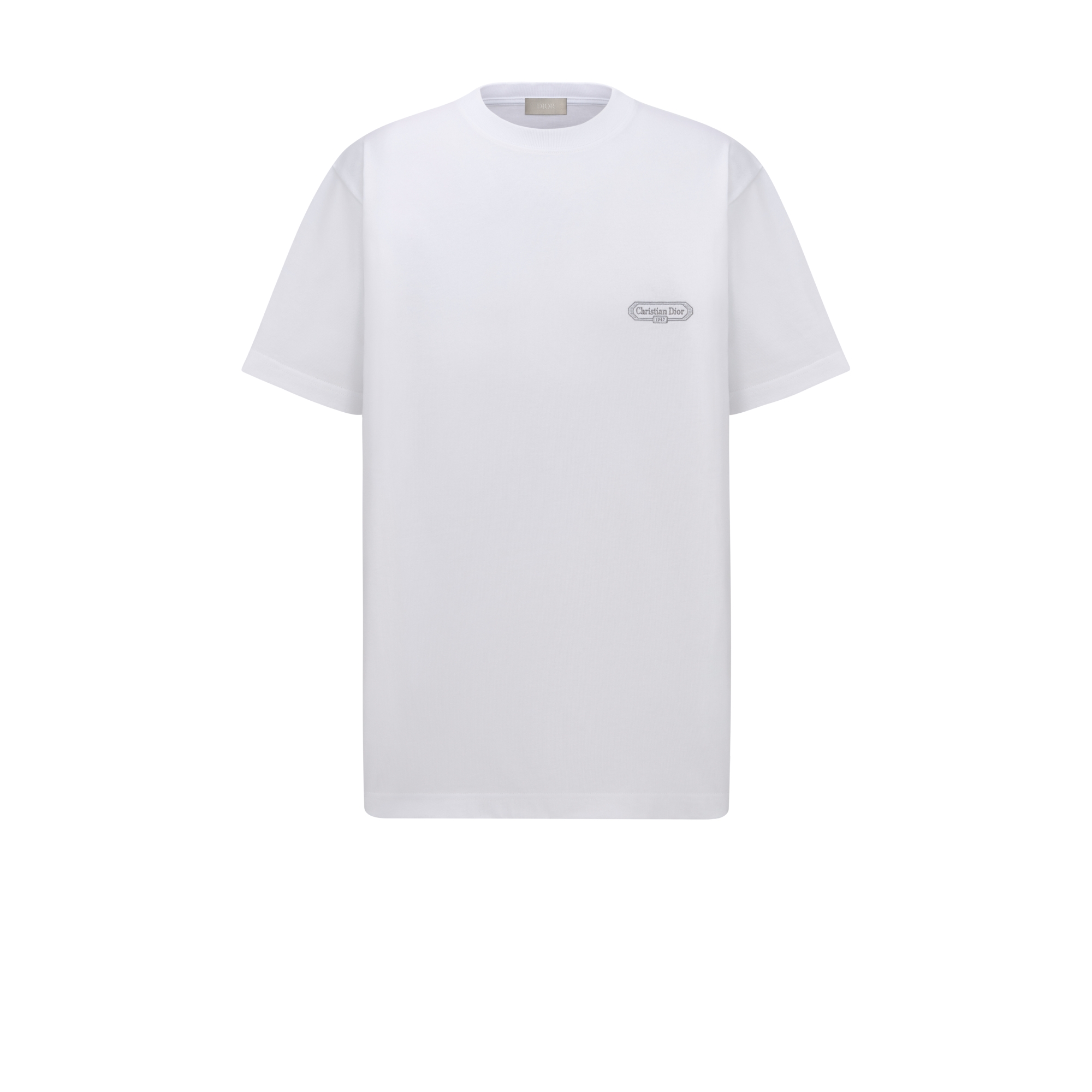 CD Box T-Shirt, Relaxed Fit White Cotton Jersey E01