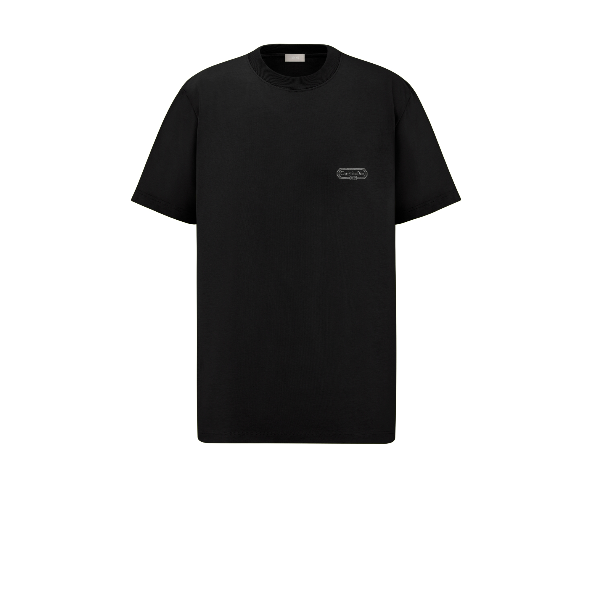 CD Box T-Shirt, Relaxed Fit Black Cotton Jersey E01