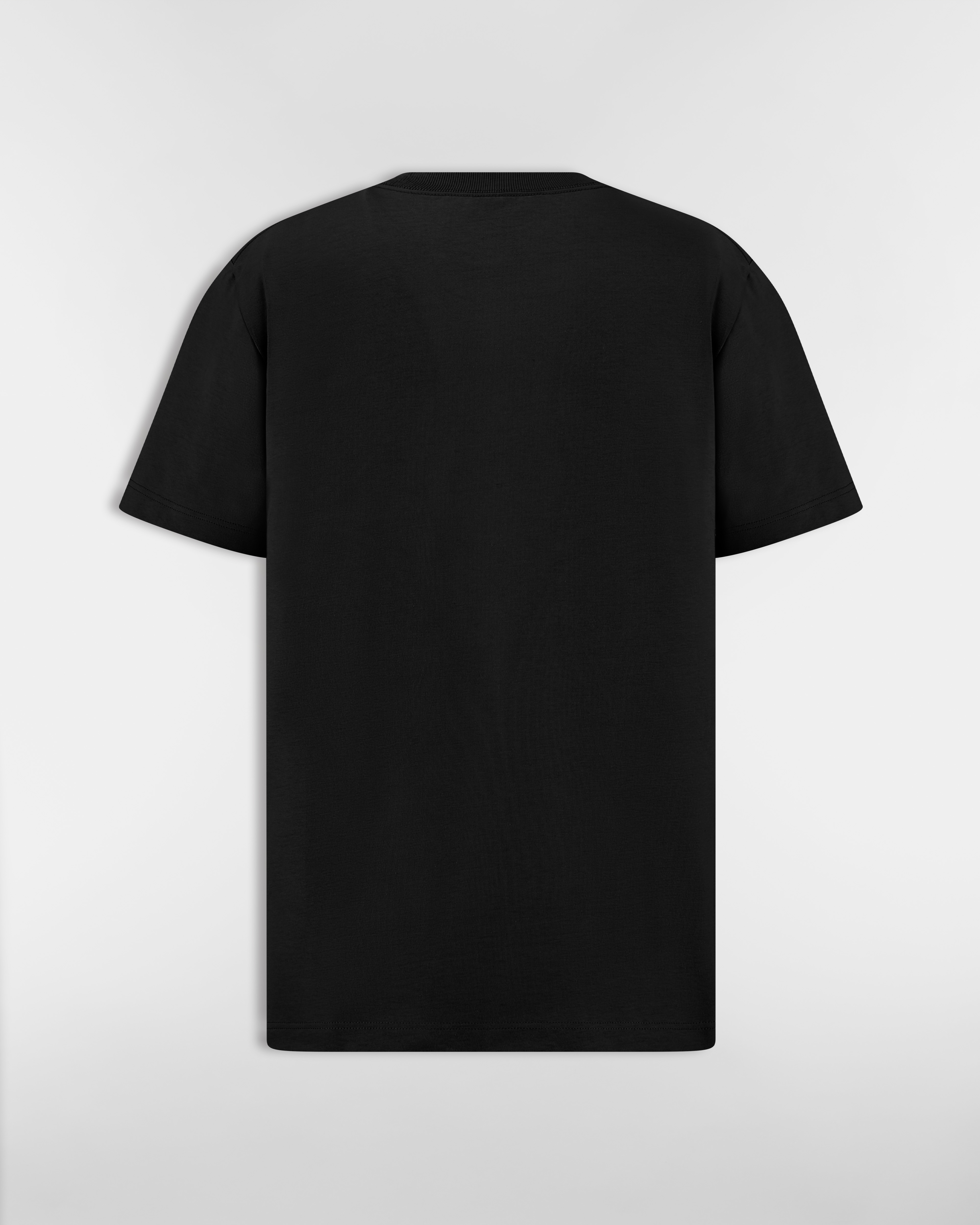 CD Box T-Shirt, Relaxed Fit Black Cotton Jersey E08