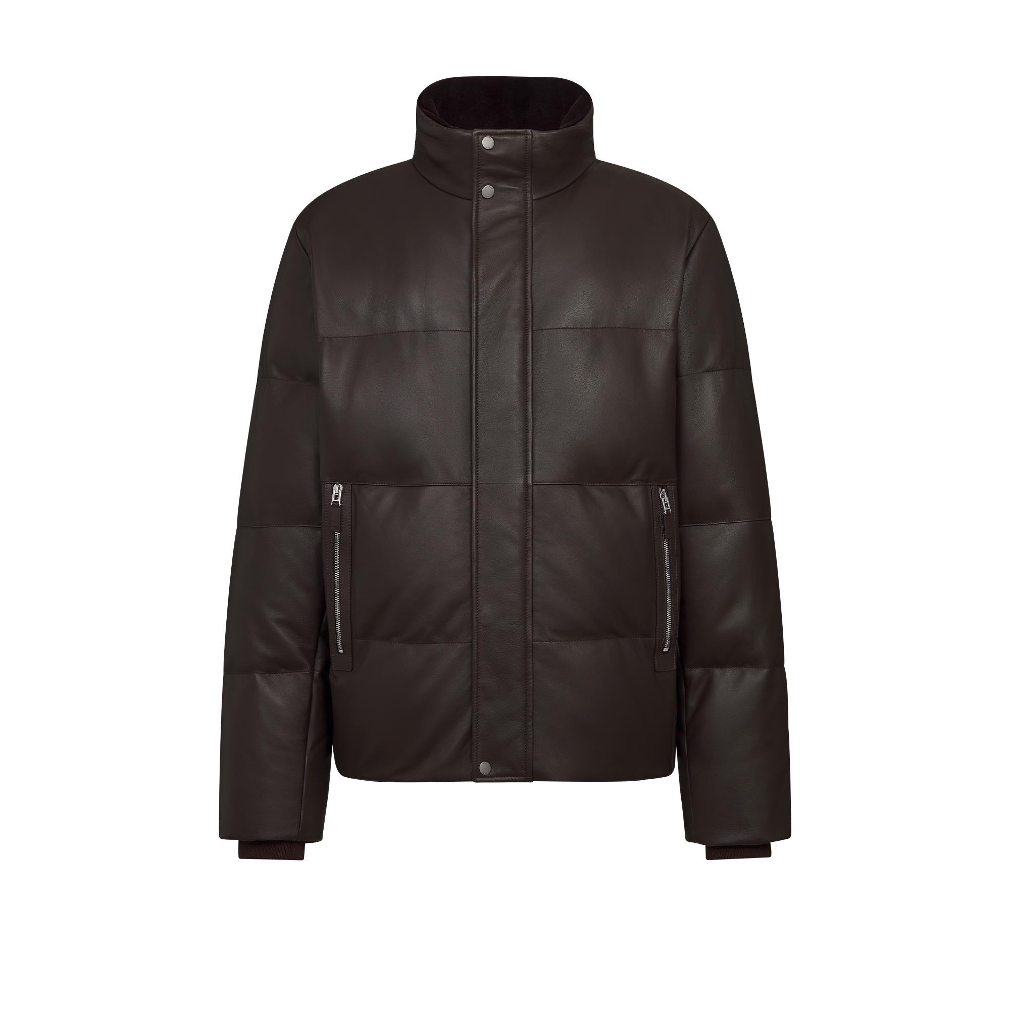 Dior Icons Puffer Jacket Brown Lambskin E01