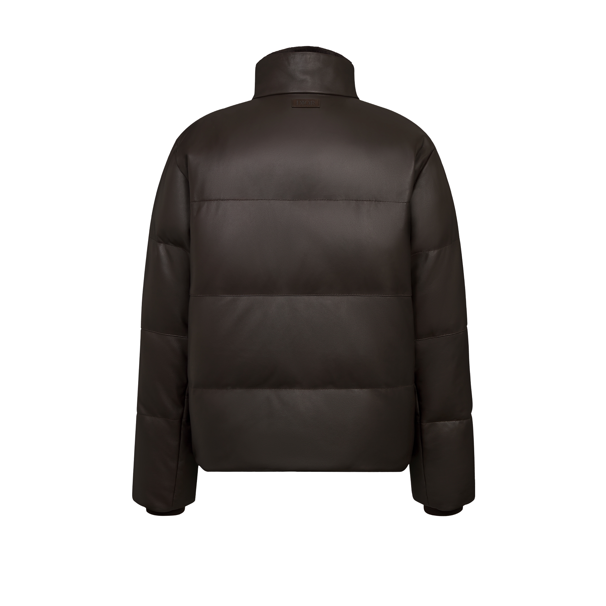 Dior Icons Puffer Jacket Brown Lambskin E08
