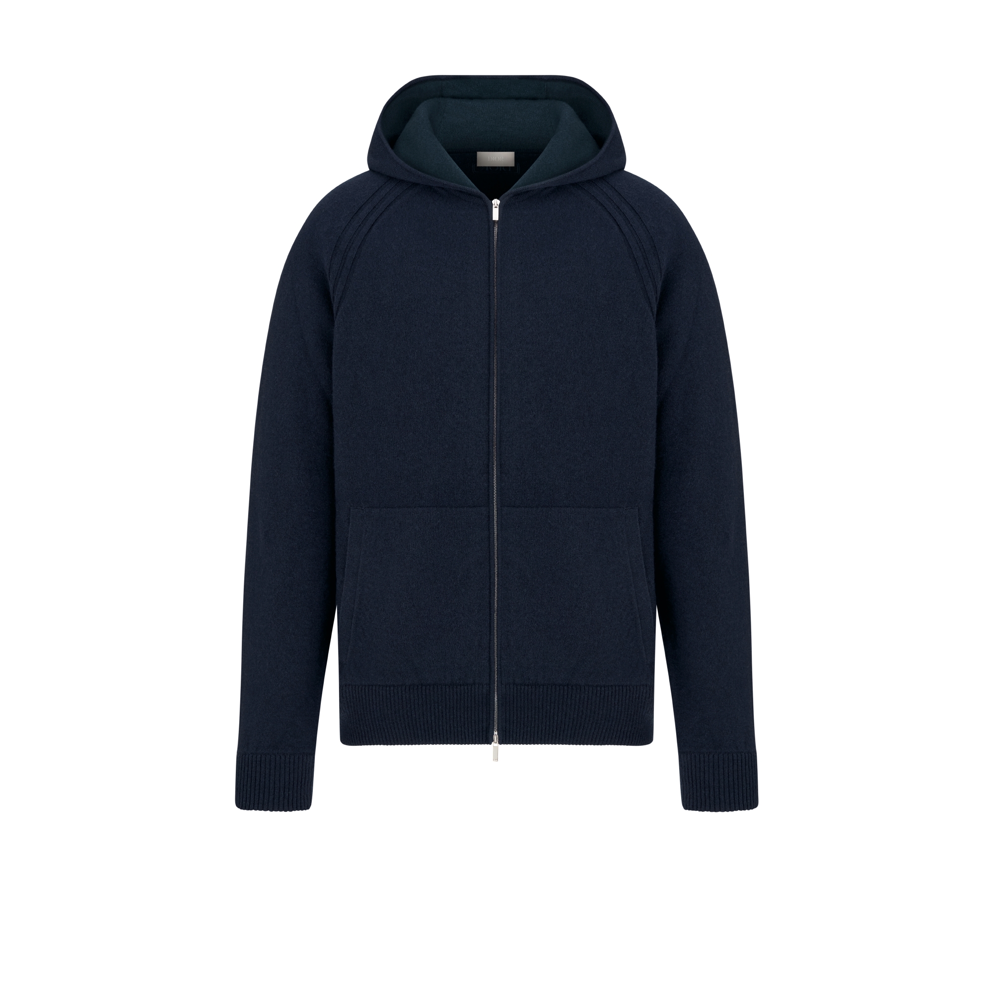 Dior Icons Hooded Sweatshirt Navy Blue Cashmere Jersey E01