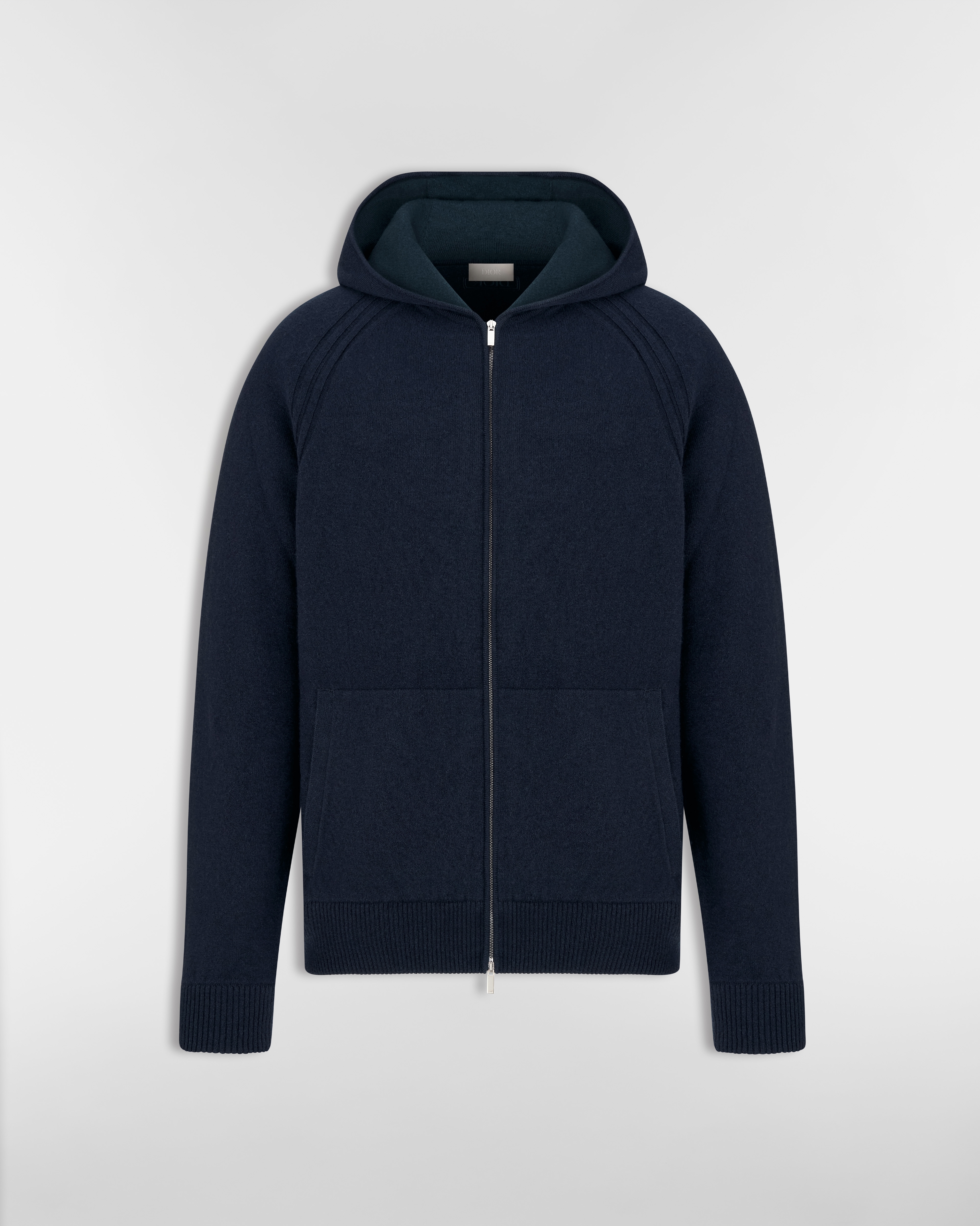 Moletom com capuz Dior Icons Jérsei de cashmere azul-marinho E01