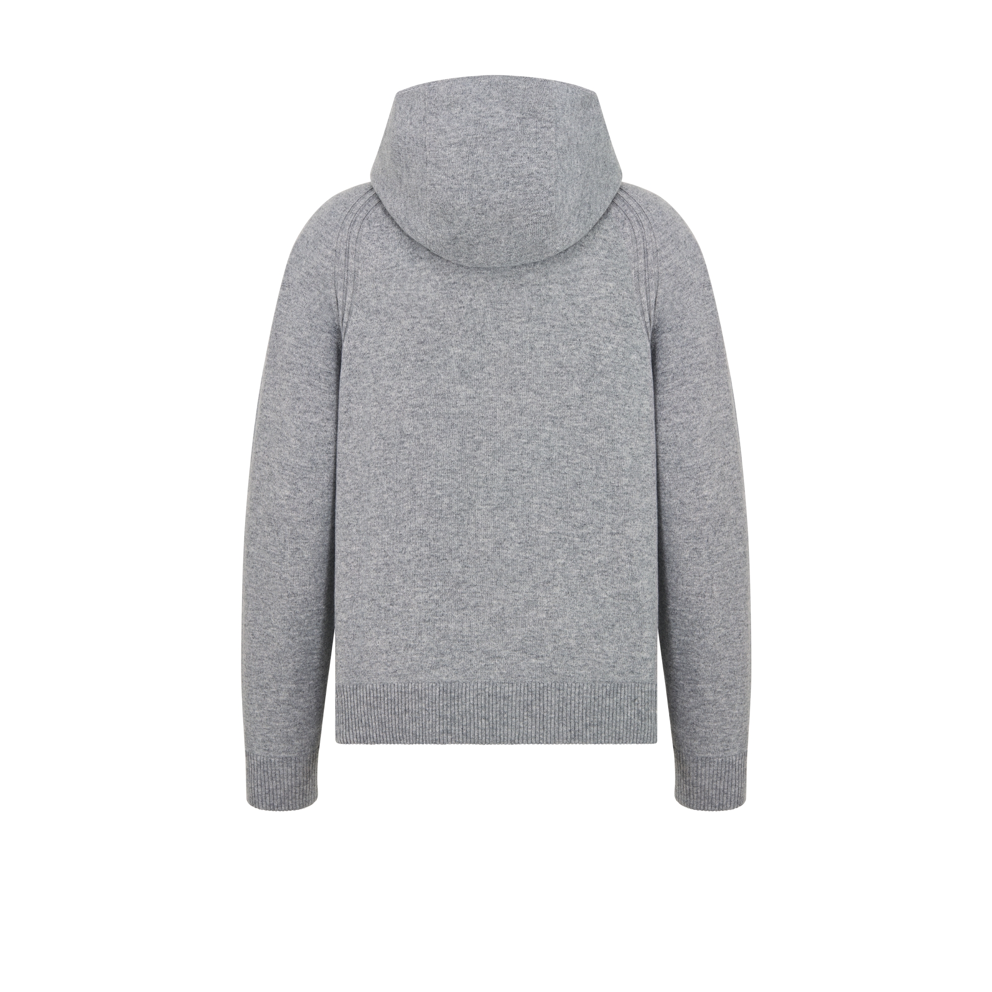 Dior Icons 連帽運動上衣 灰色喀什米爾羊絨針織布 E08