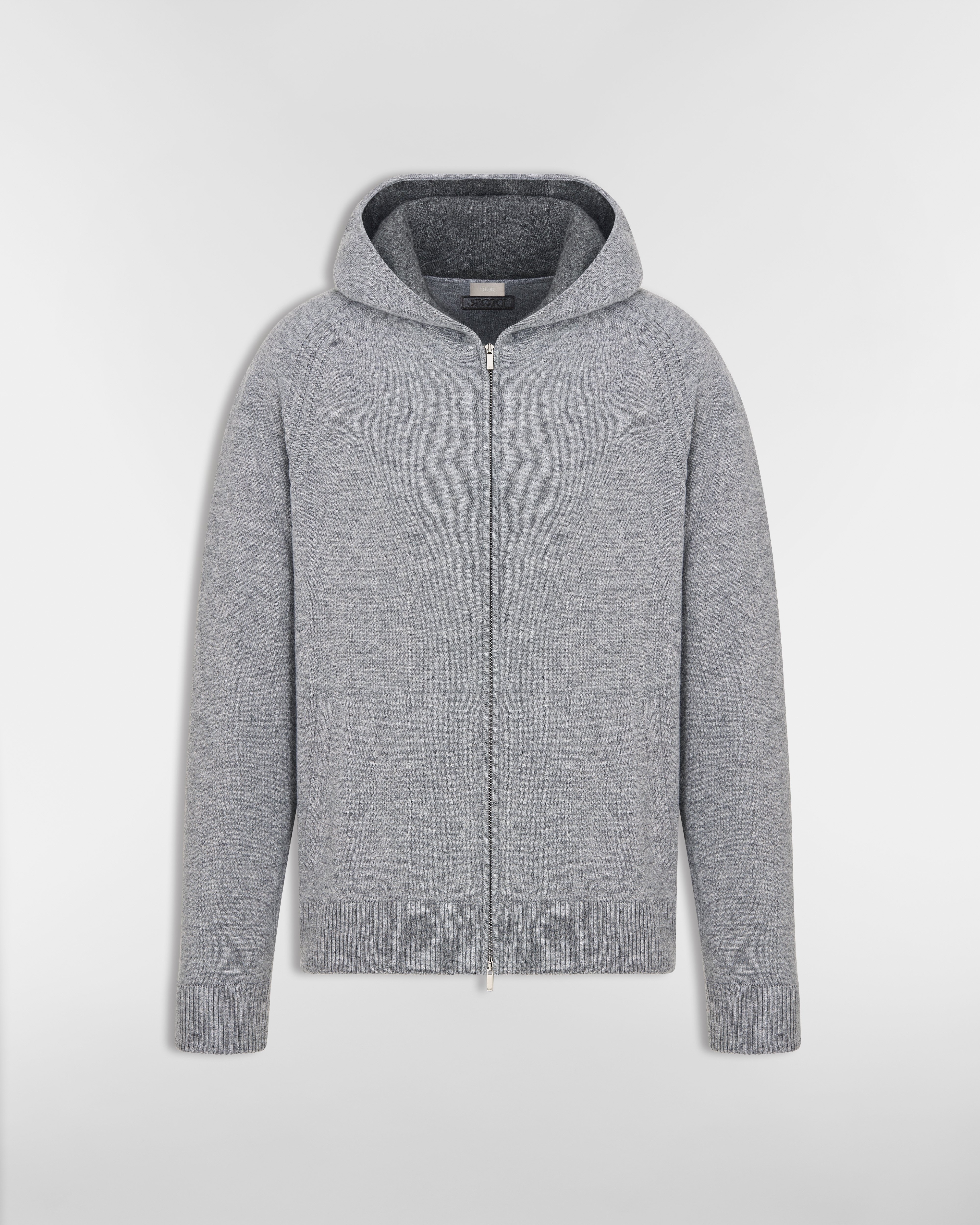 Moletom com capuz Dior Icons Jérsei de cashmere cinza E01