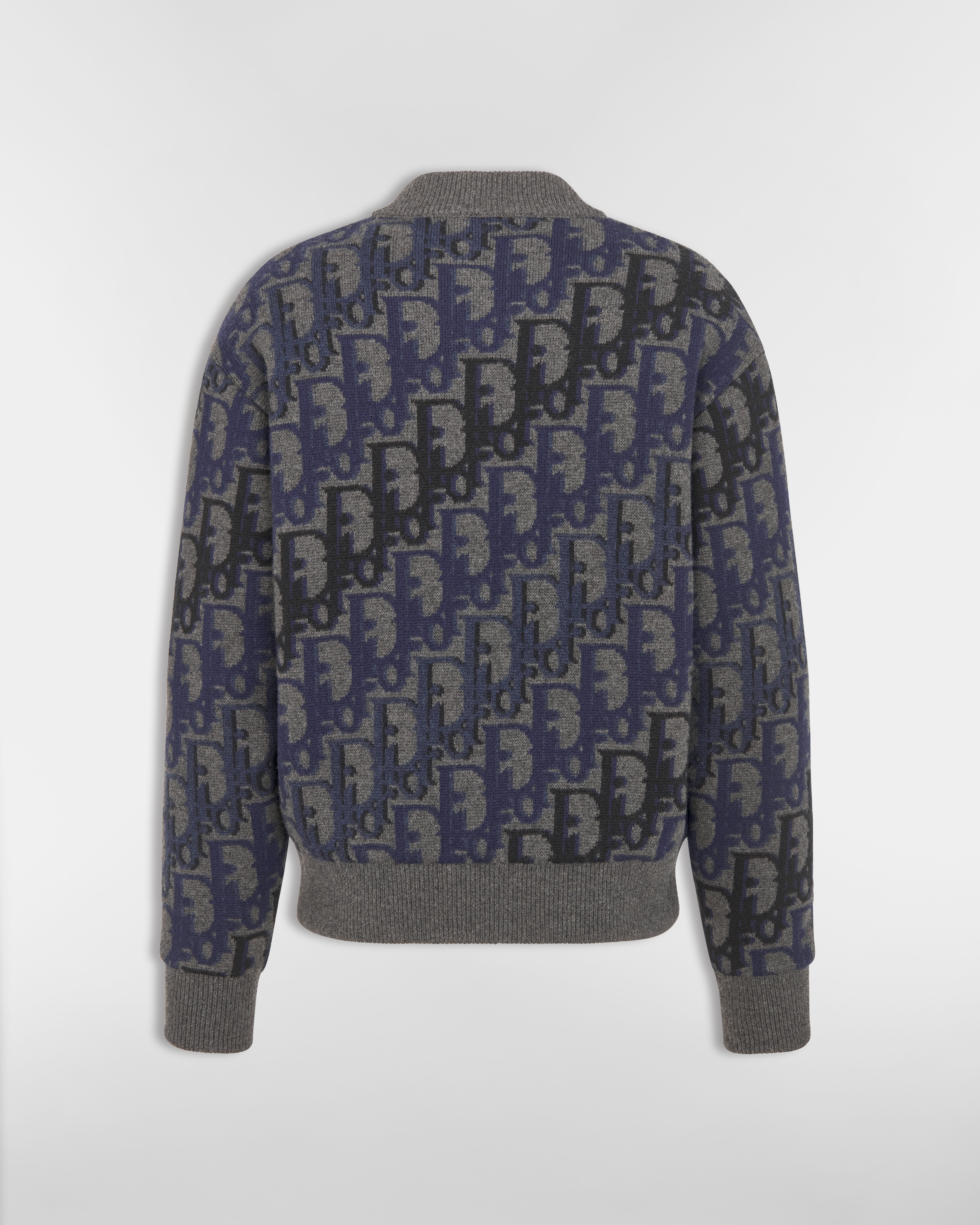 Giubbino Dior Oblique Maglia di lana grigia E08