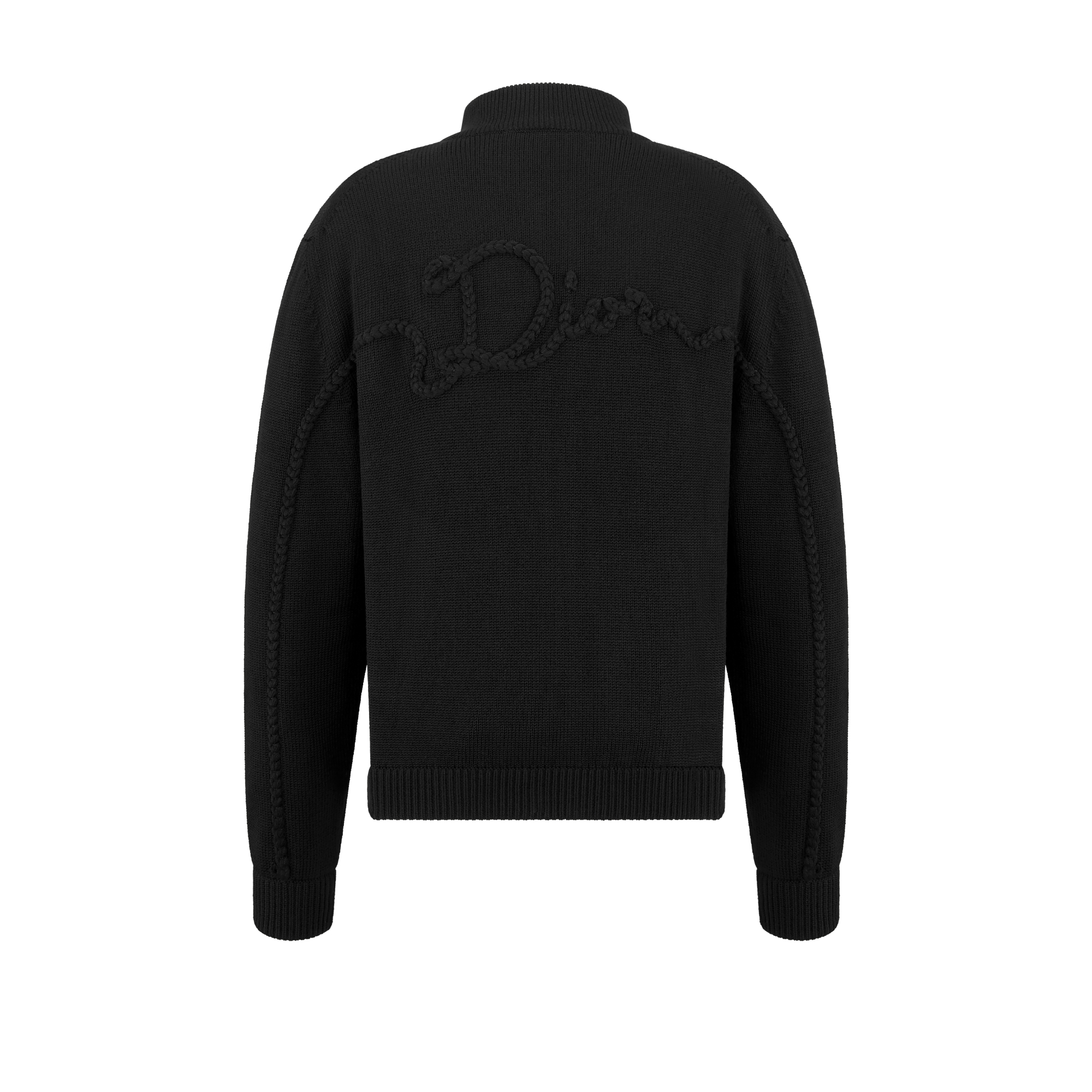 Dior Band Blouson Wolljersey in Schwarz E08