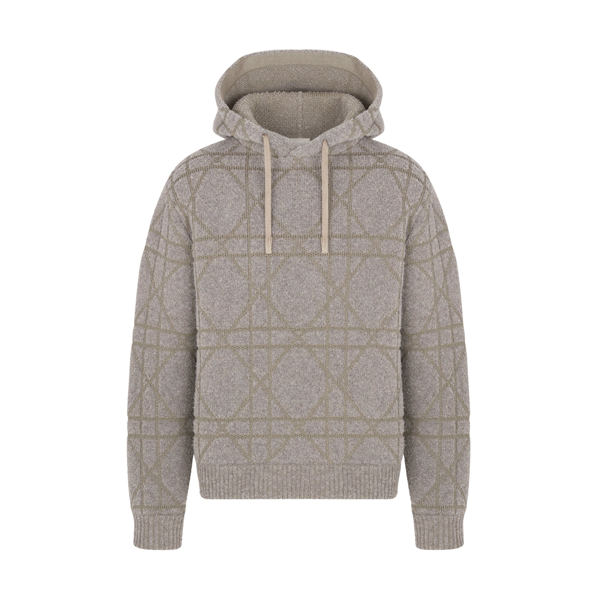  Punto de mezcla de algodón y lana beige