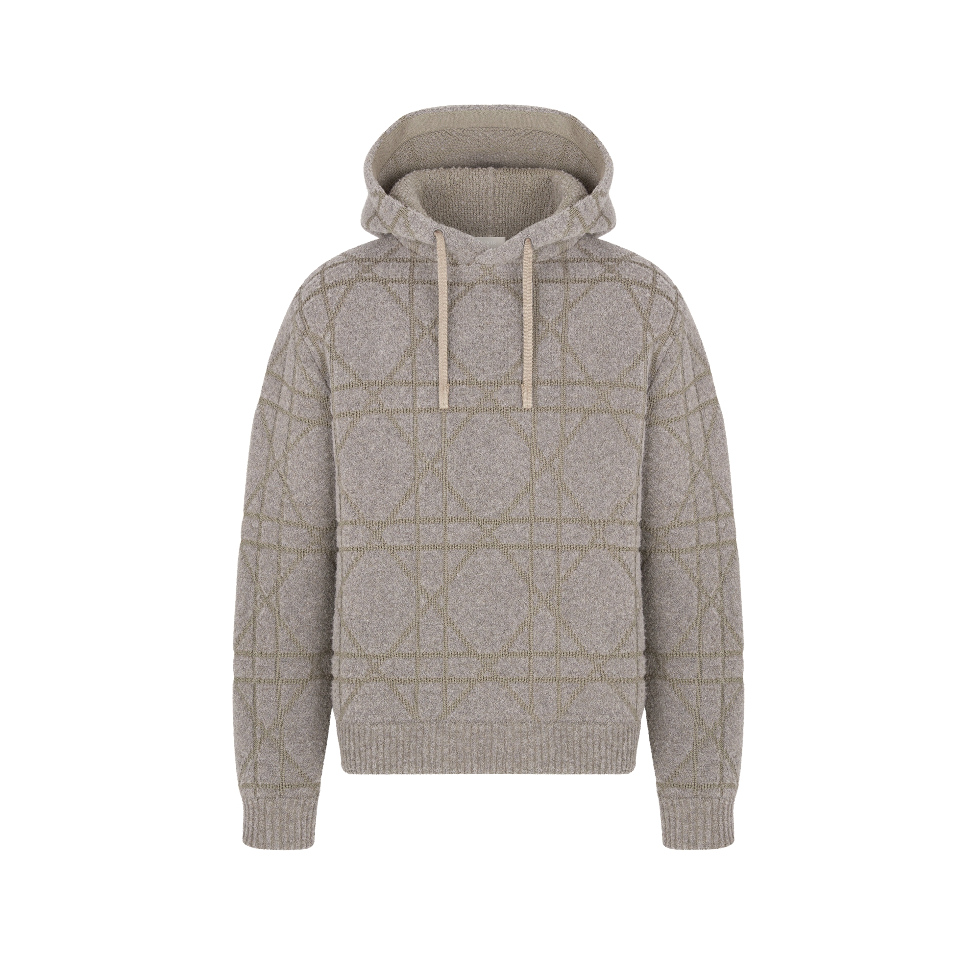  Beige Cotton- and Wool-Blend Knit