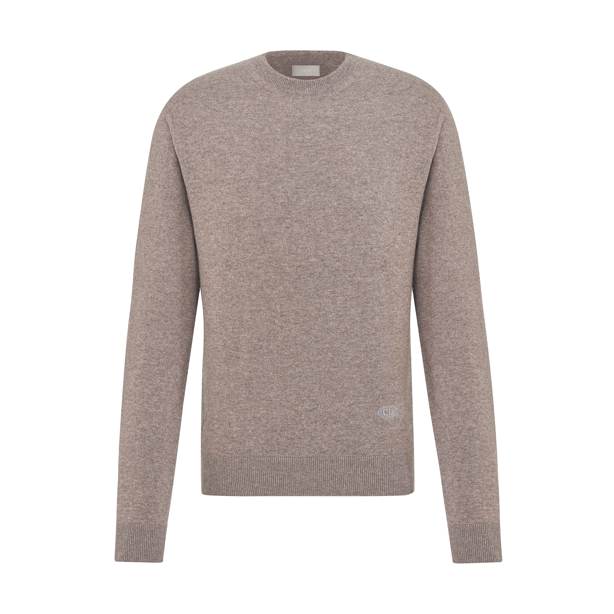  Brown Wool and Cashmere Jersey