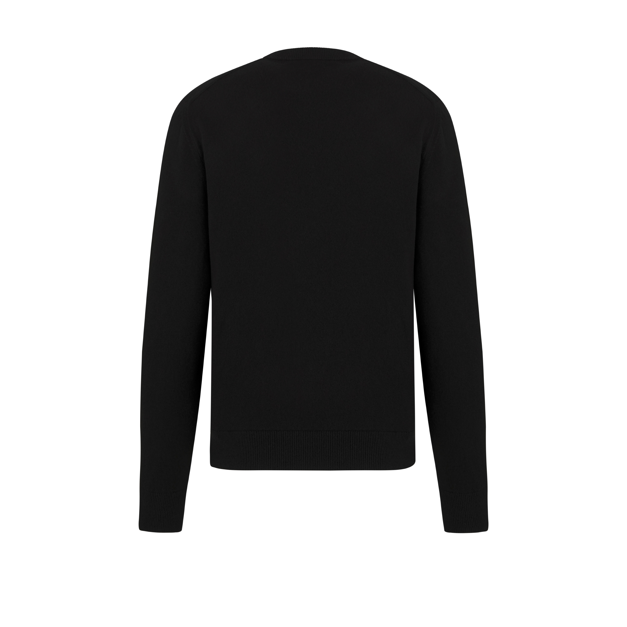 CD Box Sweater Black Wool and Cashmere Jersey E08