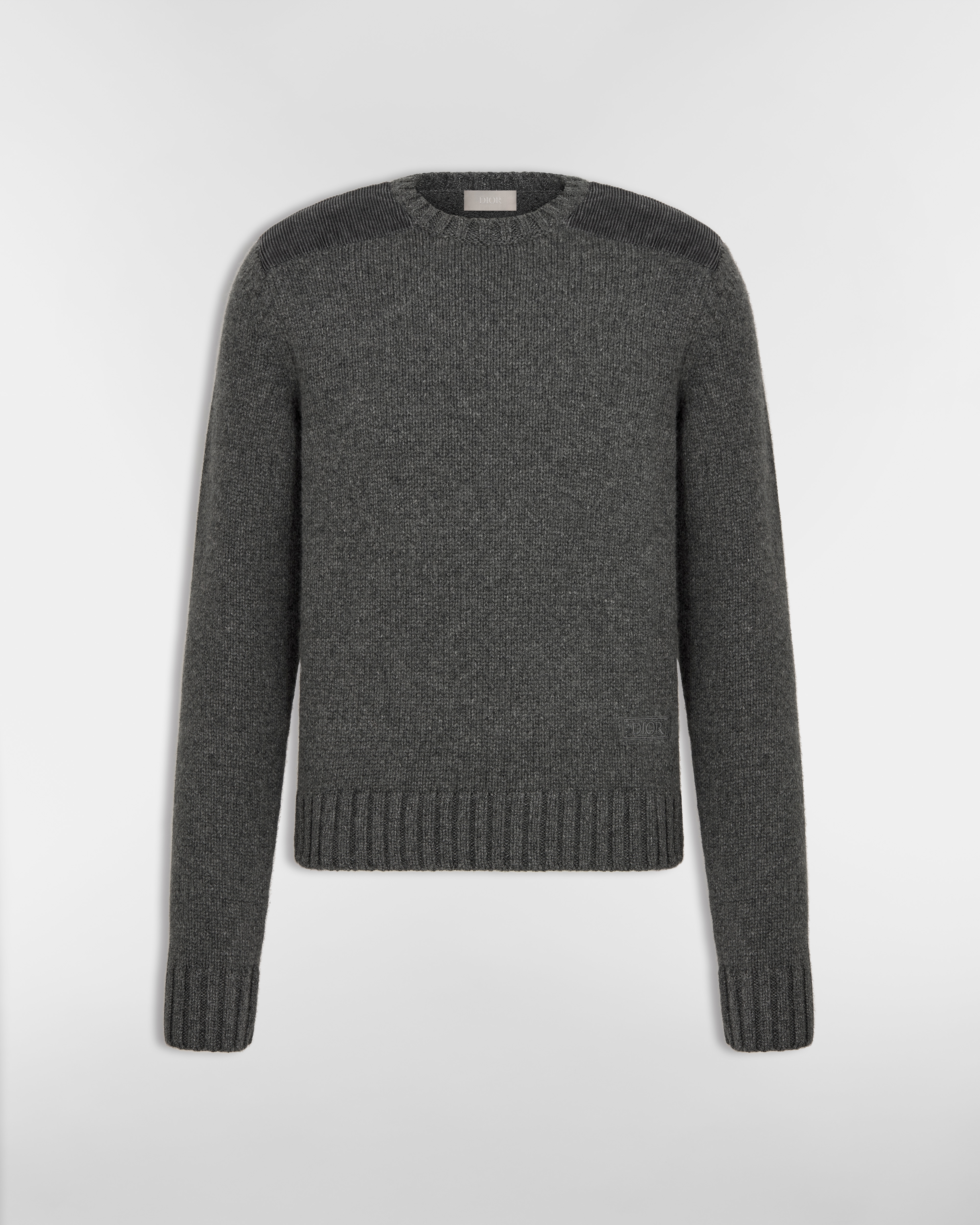 Dior Icons Sweater Gray Cashmere Jersey E01