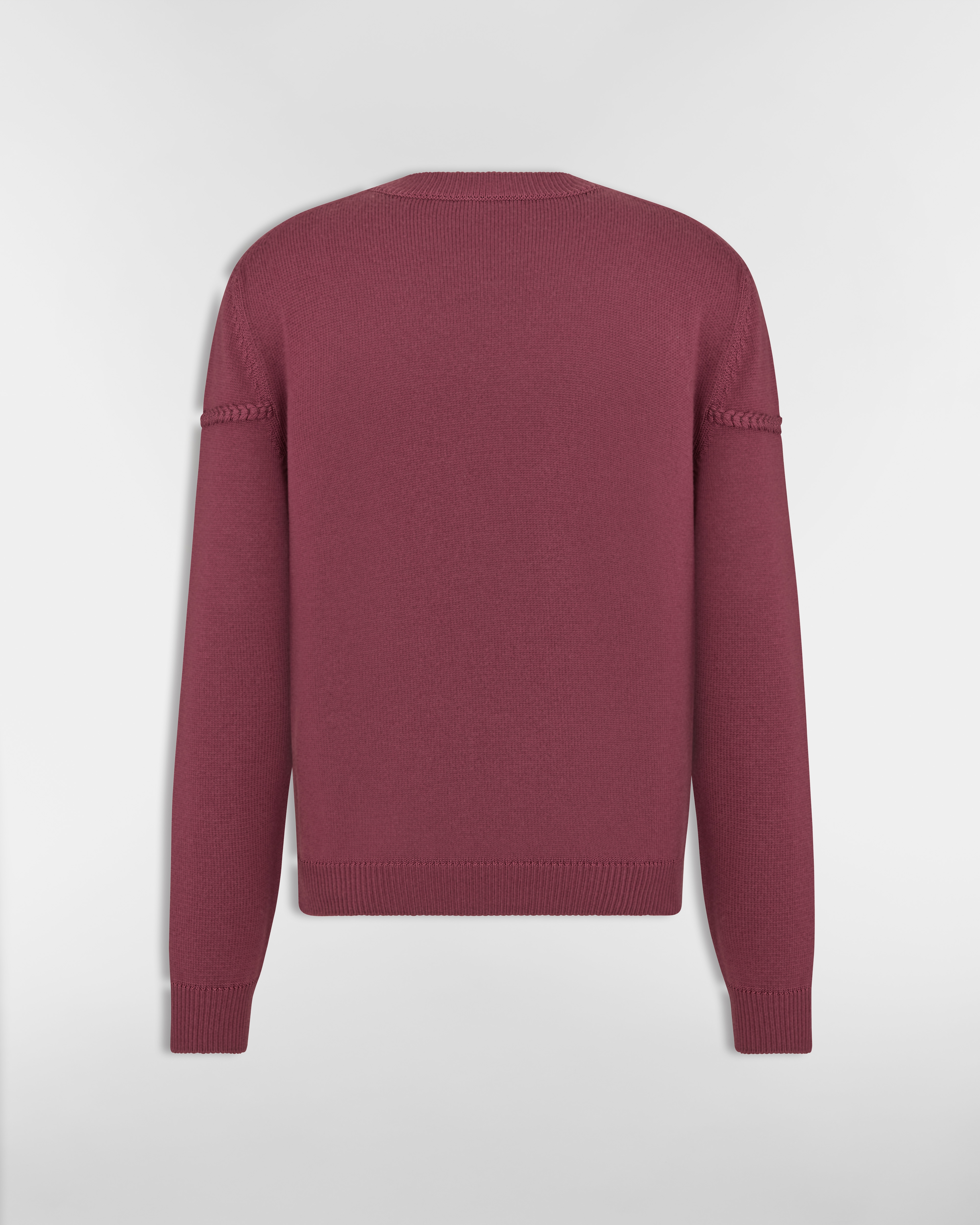 Suéter Dior Ribbon Jérsei de lã bordô E08