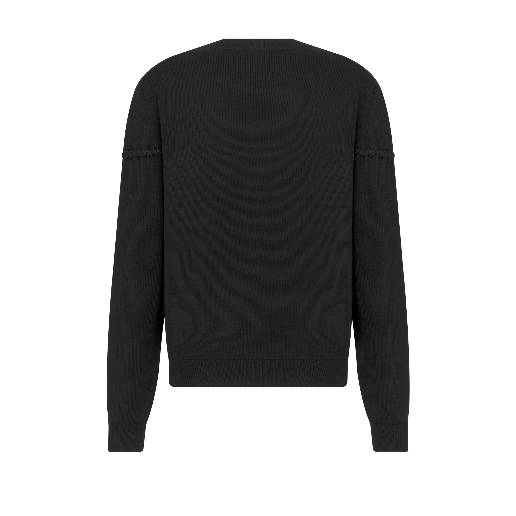 Dior Ribbon Sweater Black Wool Jersey E08