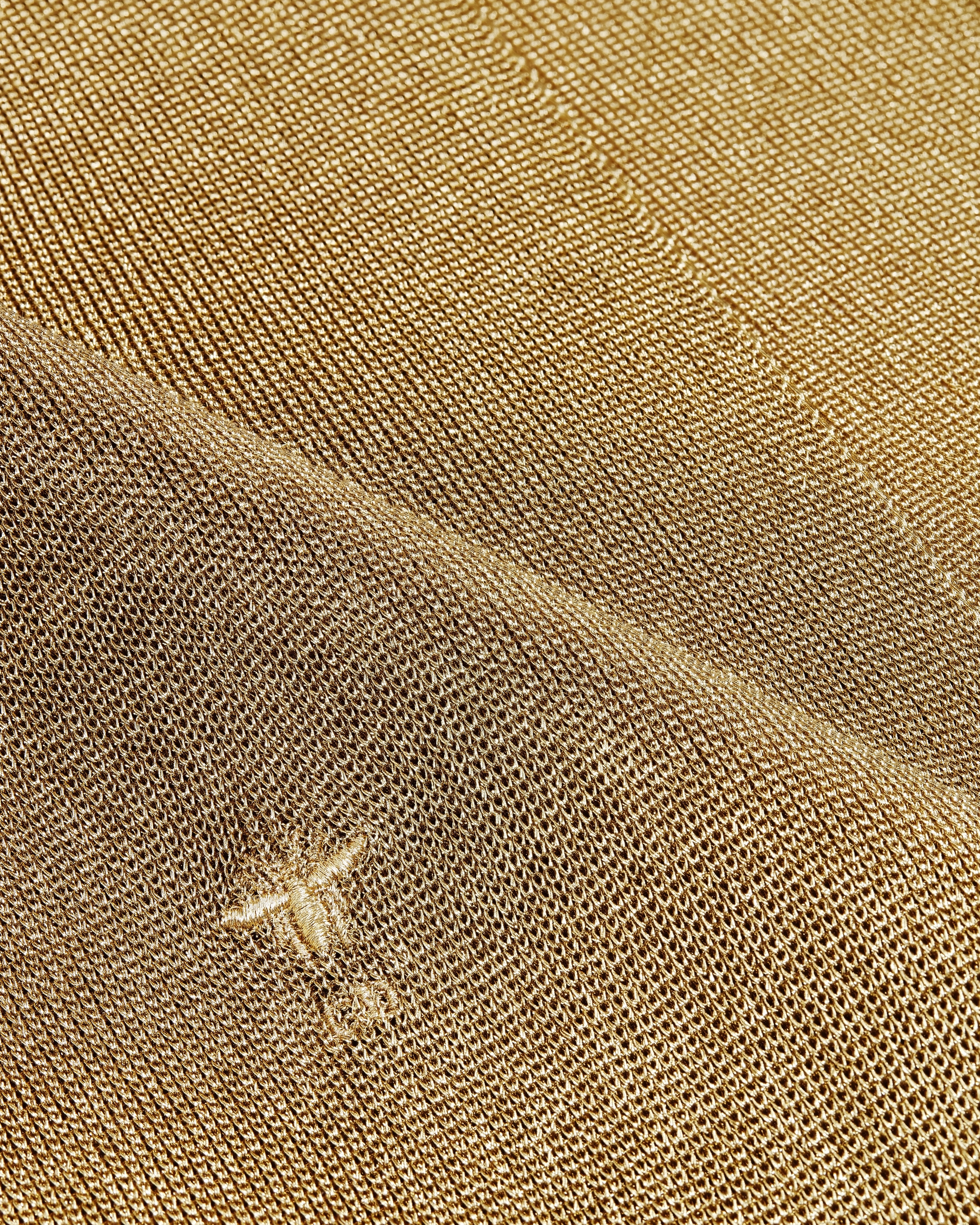 Dior Or Coat Gold-Tone Ribbed Technical Knit E09